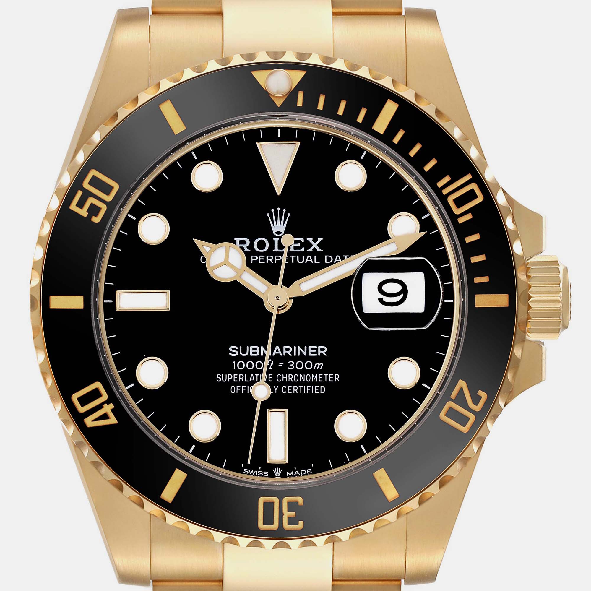 Rolex Submariner Yellow Gold Men's Watch 41.0 Mm