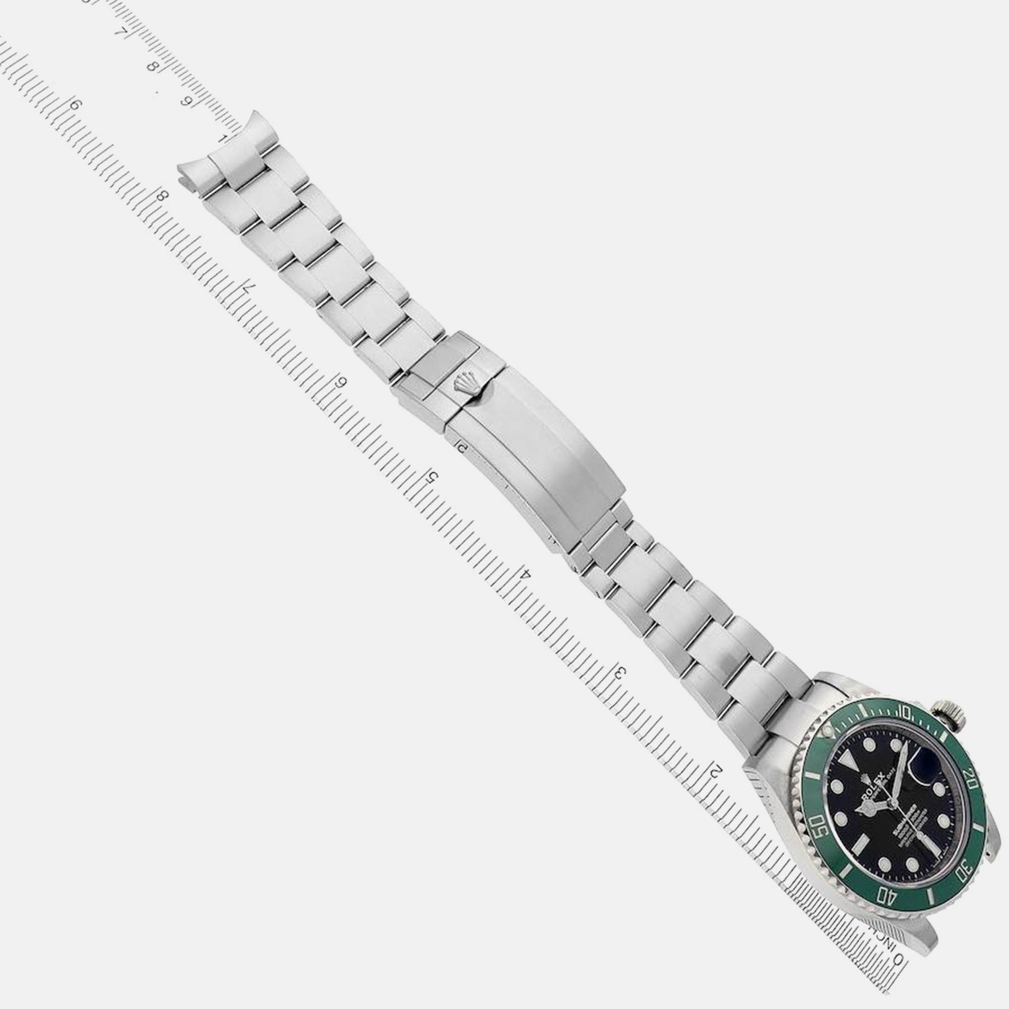 Rolex Submariner Starbucks Green Bezel Steel Men's Watch 126610LV 41 Mm