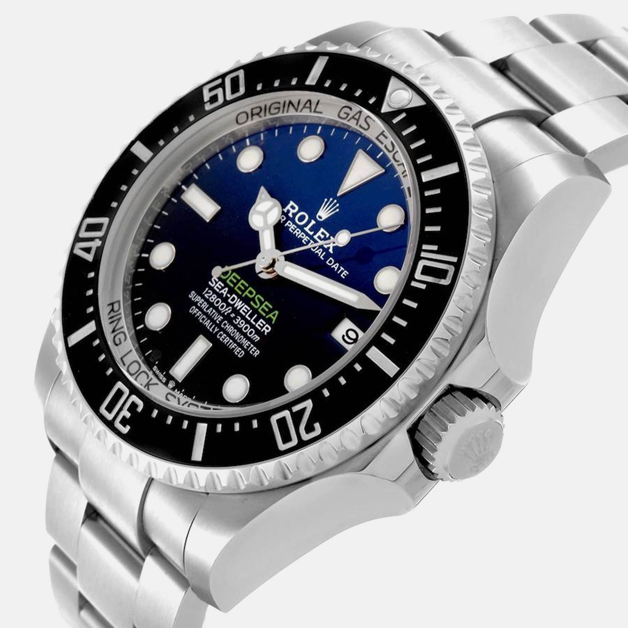 Rolex Seadweller Deepsea 44 Cameron D-Blue Dial Steel Mens Watch 136660