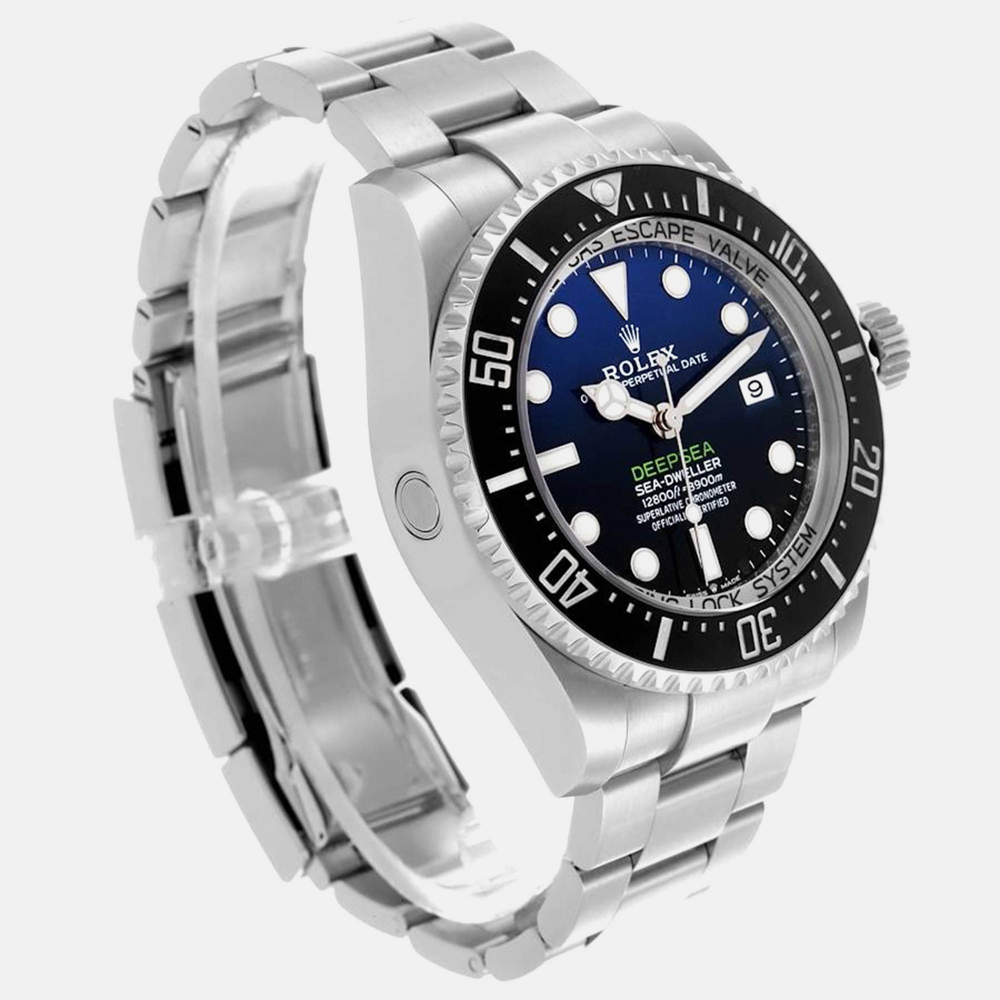 Rolex Seadweller Deepsea 44 Cameron D-Blue Dial Steel Mens Watch 136660