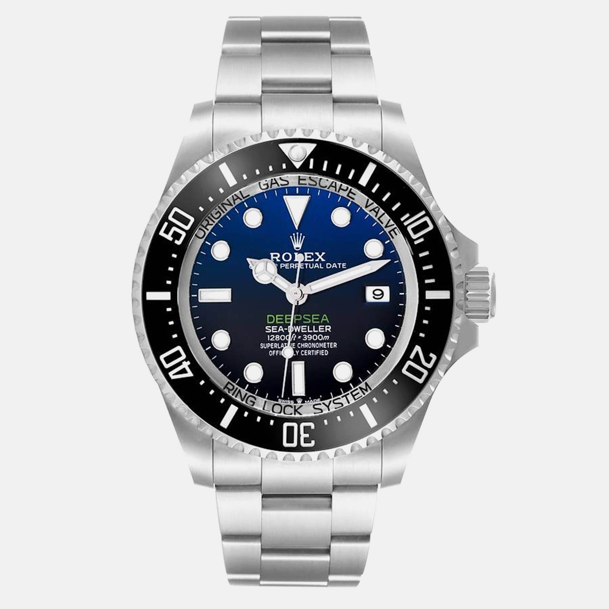 Rolex Seadweller Deepsea 44 Cameron D-Blue Dial Steel Mens Watch 136660