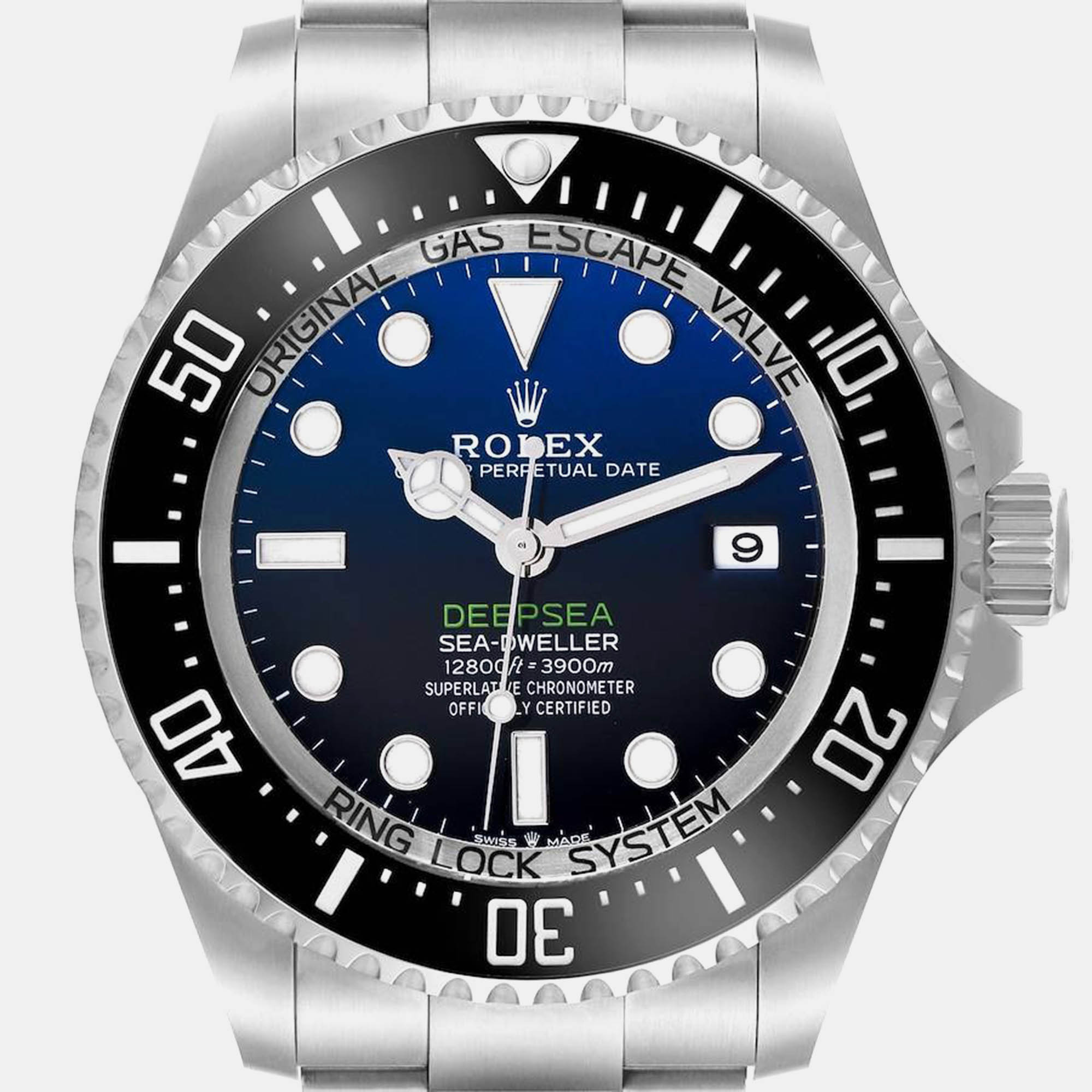 Rolex Seadweller Deepsea 44 Cameron D-Blue Dial Steel Mens Watch 136660