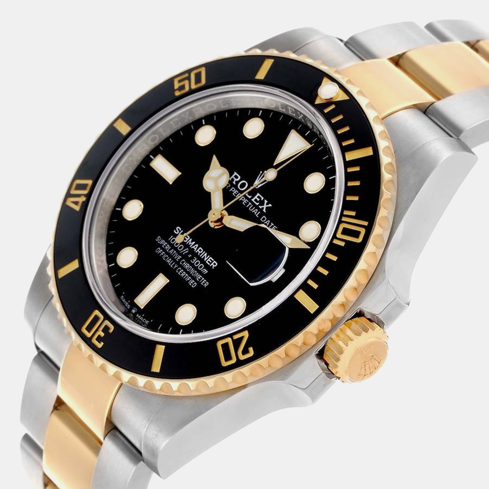 Rolex Submariner Steel Yellow Gold Men's Watch 126613 41 Mm