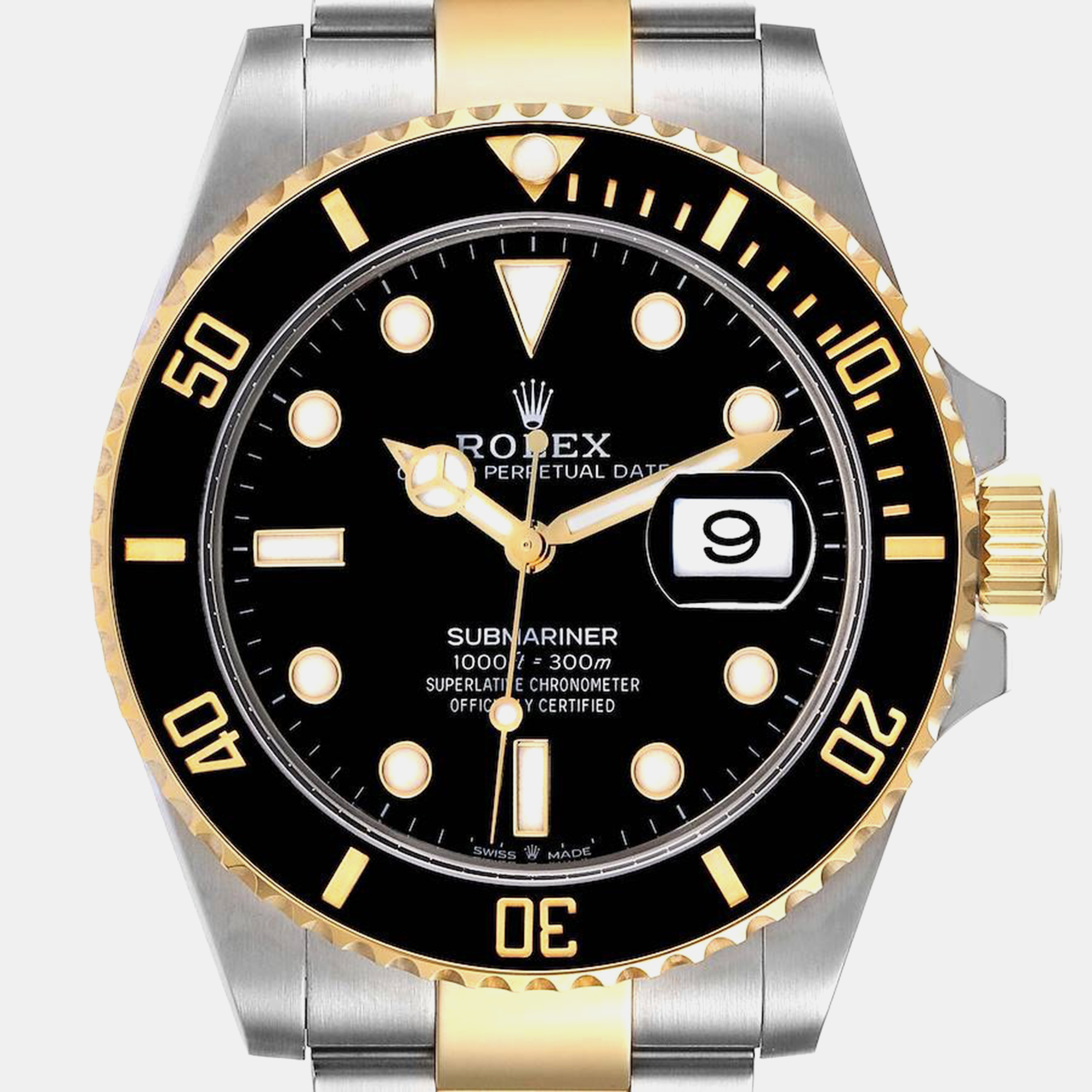 Rolex Submariner Steel Yellow Gold Men's Watch 126613 41 Mm