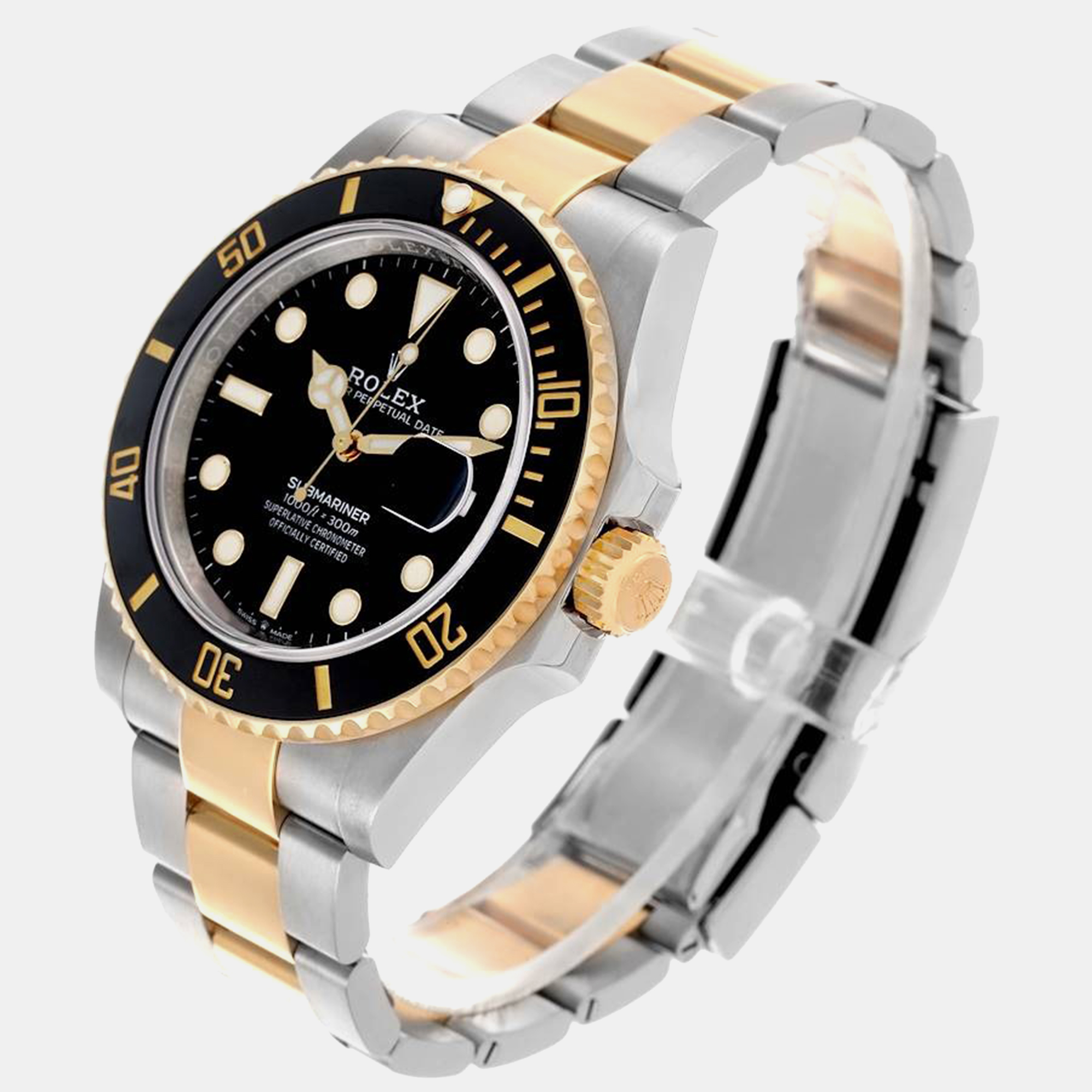 Rolex Submariner Steel Yellow Gold Men's Watch 126613 41 Mm