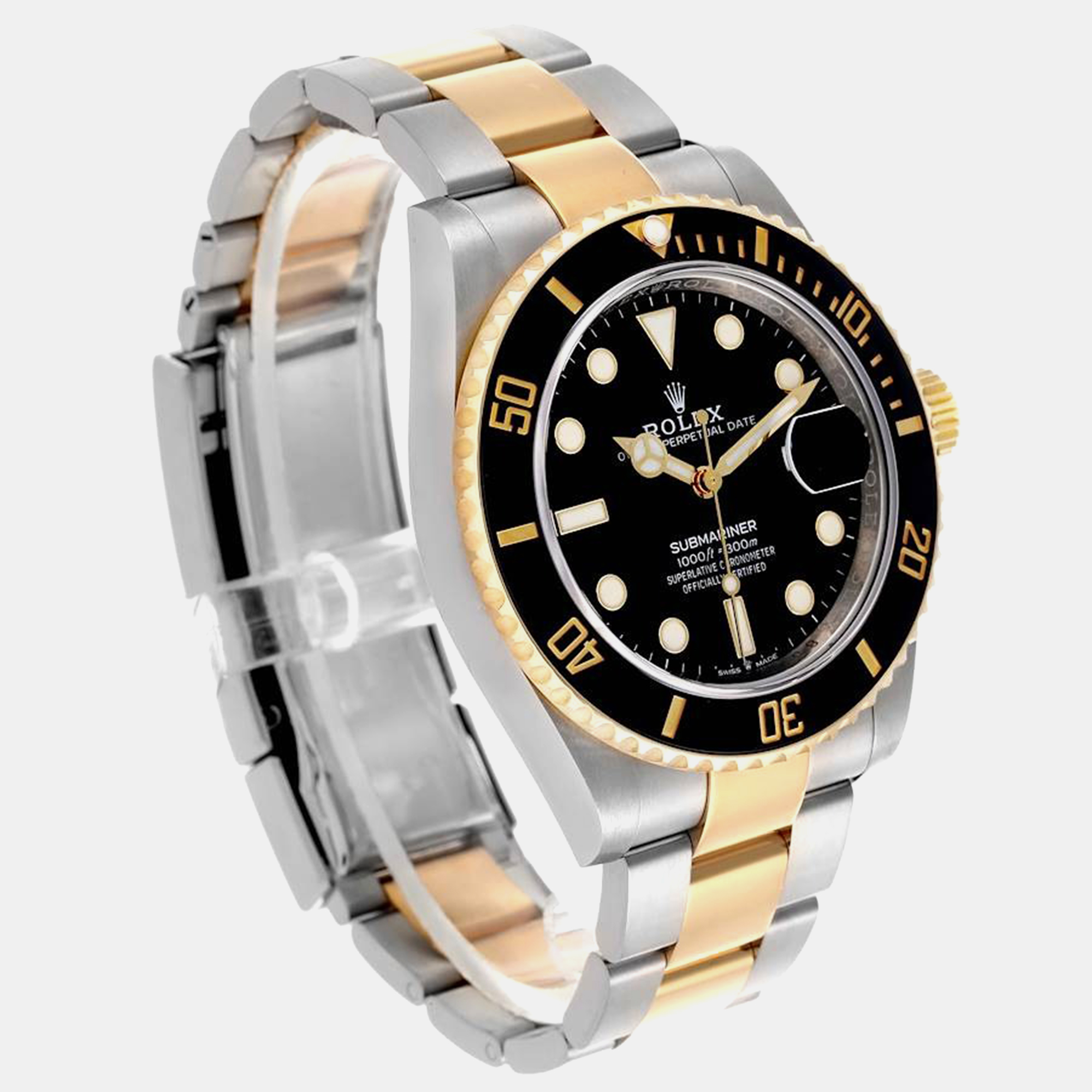 Rolex Submariner Steel Yellow Gold Men's Watch 126613 41 Mm