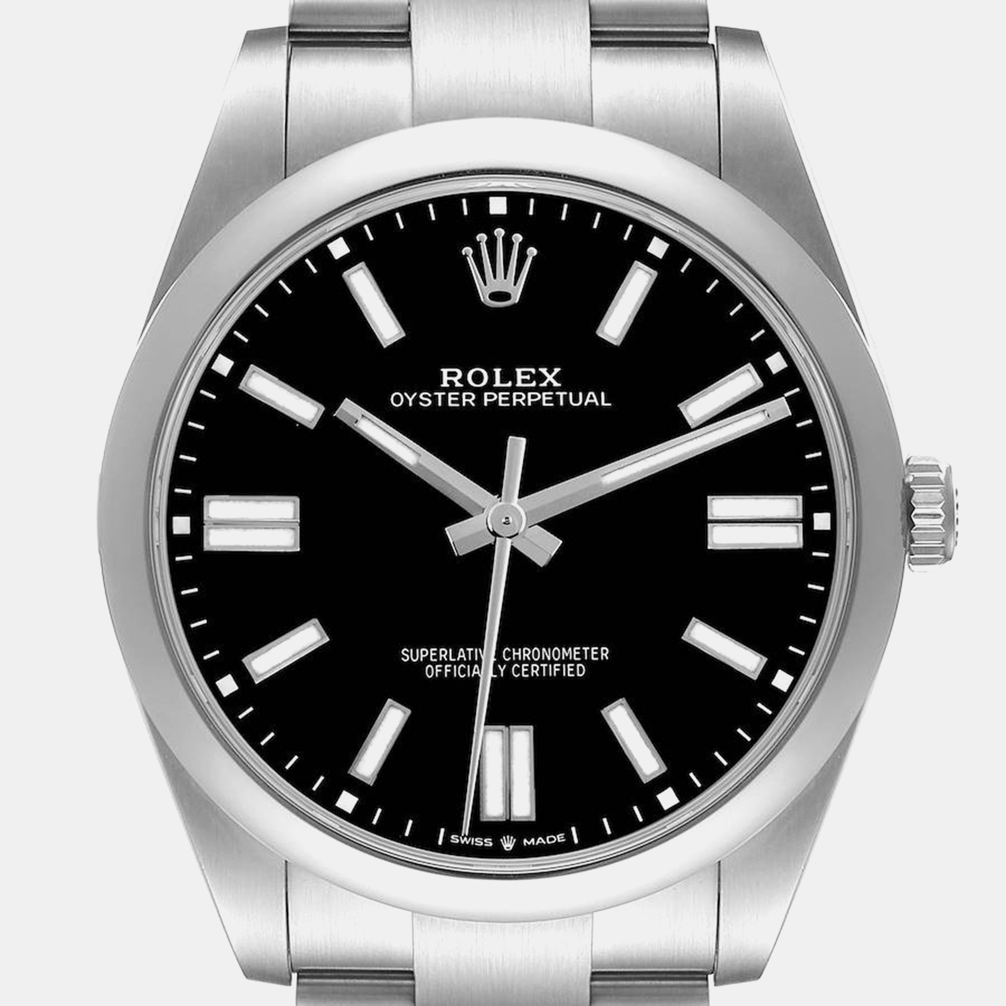 Rolex Oyster Perpetual 41mm Black Dial Steel Men's Watch 124300