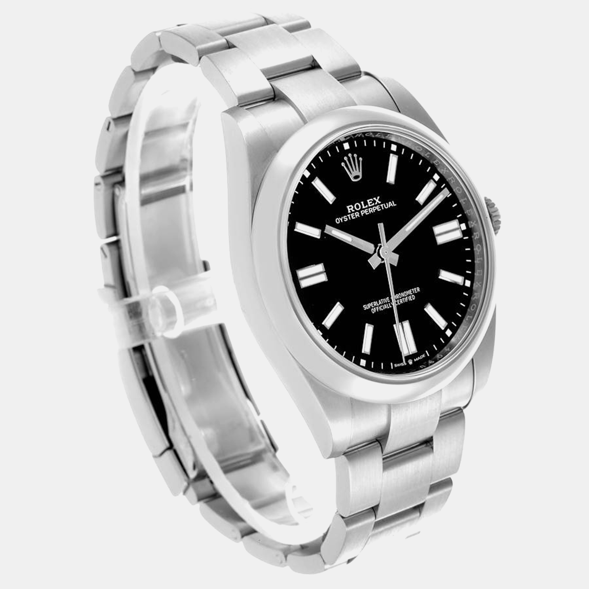 Rolex Oyster Perpetual 41mm Black Dial Steel Men's Watch 124300