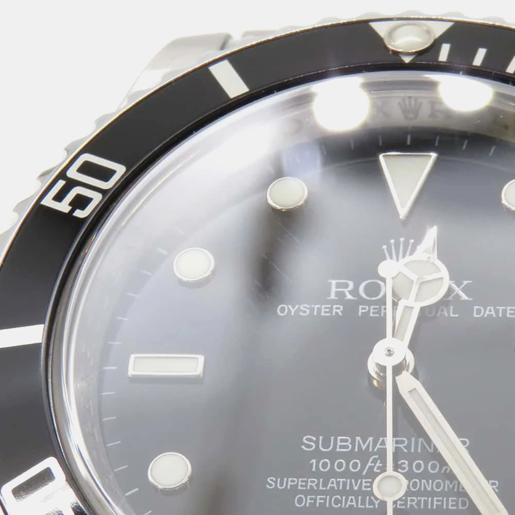 Rolex Black Dial Stainless Steel Submariner Date W40Mm