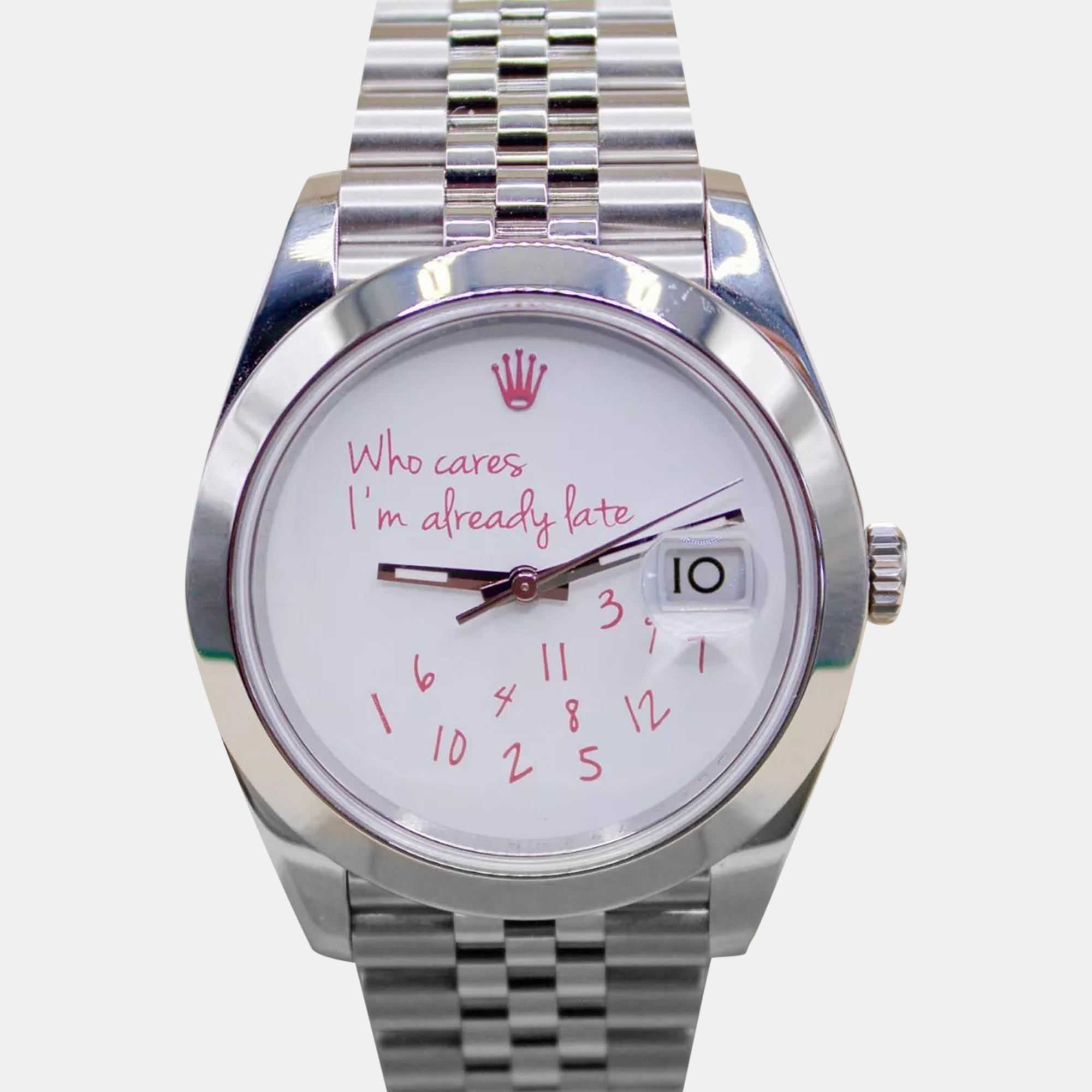 Rolex White Stainless Steel Datejust Automatic Men's Wristwatch 41 mm
Rolex White Stainless Steel Datejust Automatic Men's Wristwatch 41 mm