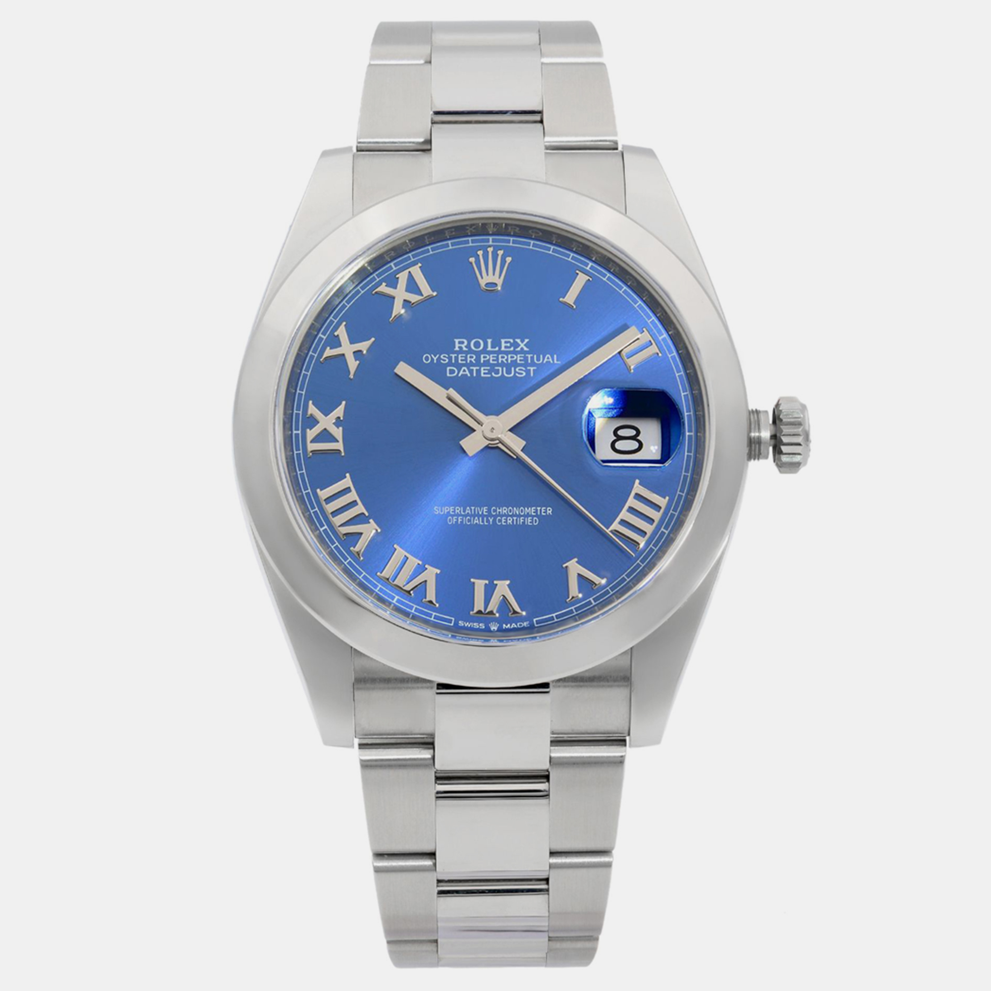 Rolex Blue Stainless Steel Datejust 126300 Automatic Men's Wristwatch 41 mm
Rolex Blue Stainless Steel Datejust 126300 Automatic Men's Wristwatch 41 mm