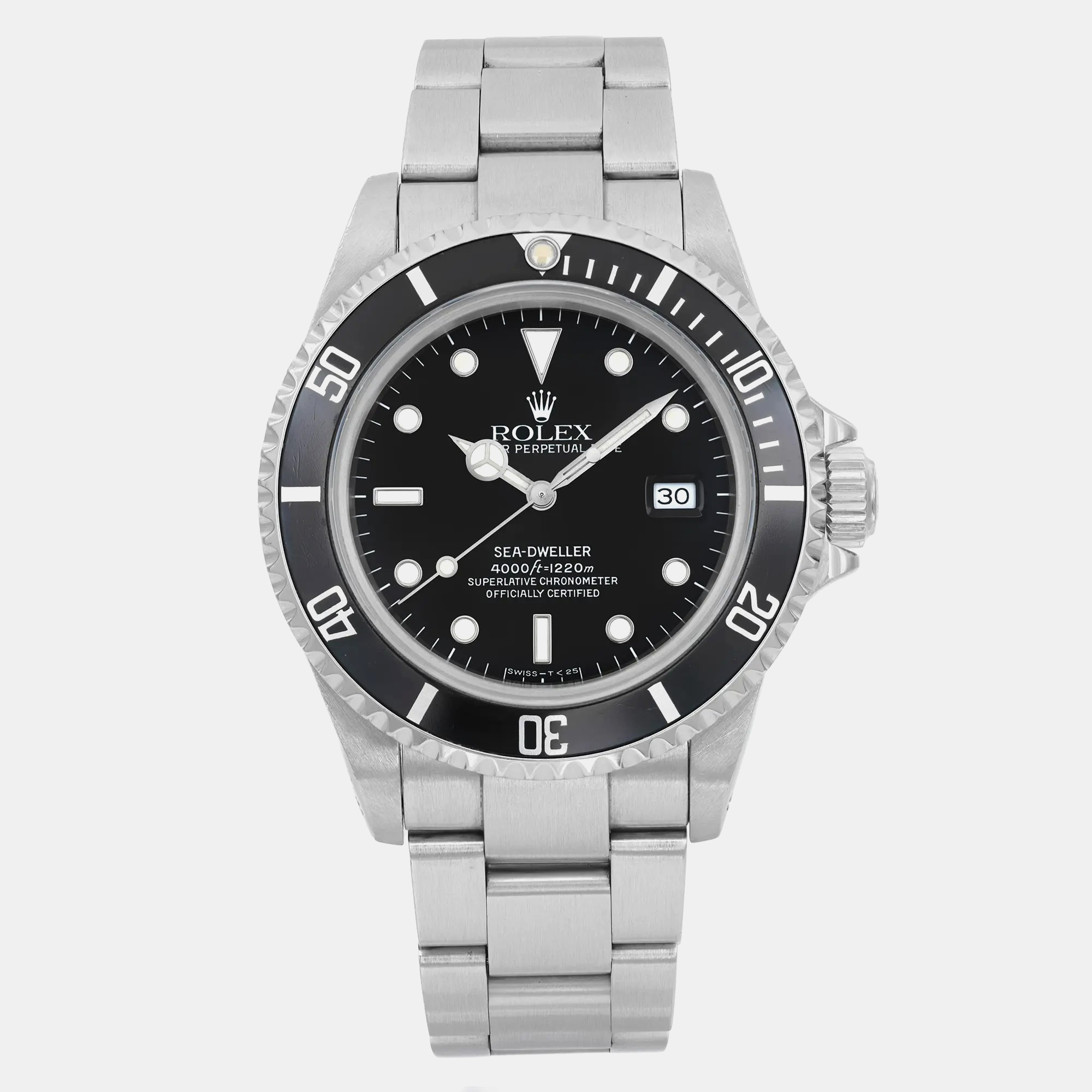Rolex Black Stainless Steel Sea-Dweller 16600 Automatic Men's Wristwatch 40 mm
Rolex Black Stainless Steel Sea-Dweller 16600 Automatic Men's Wristwatch 40 mm