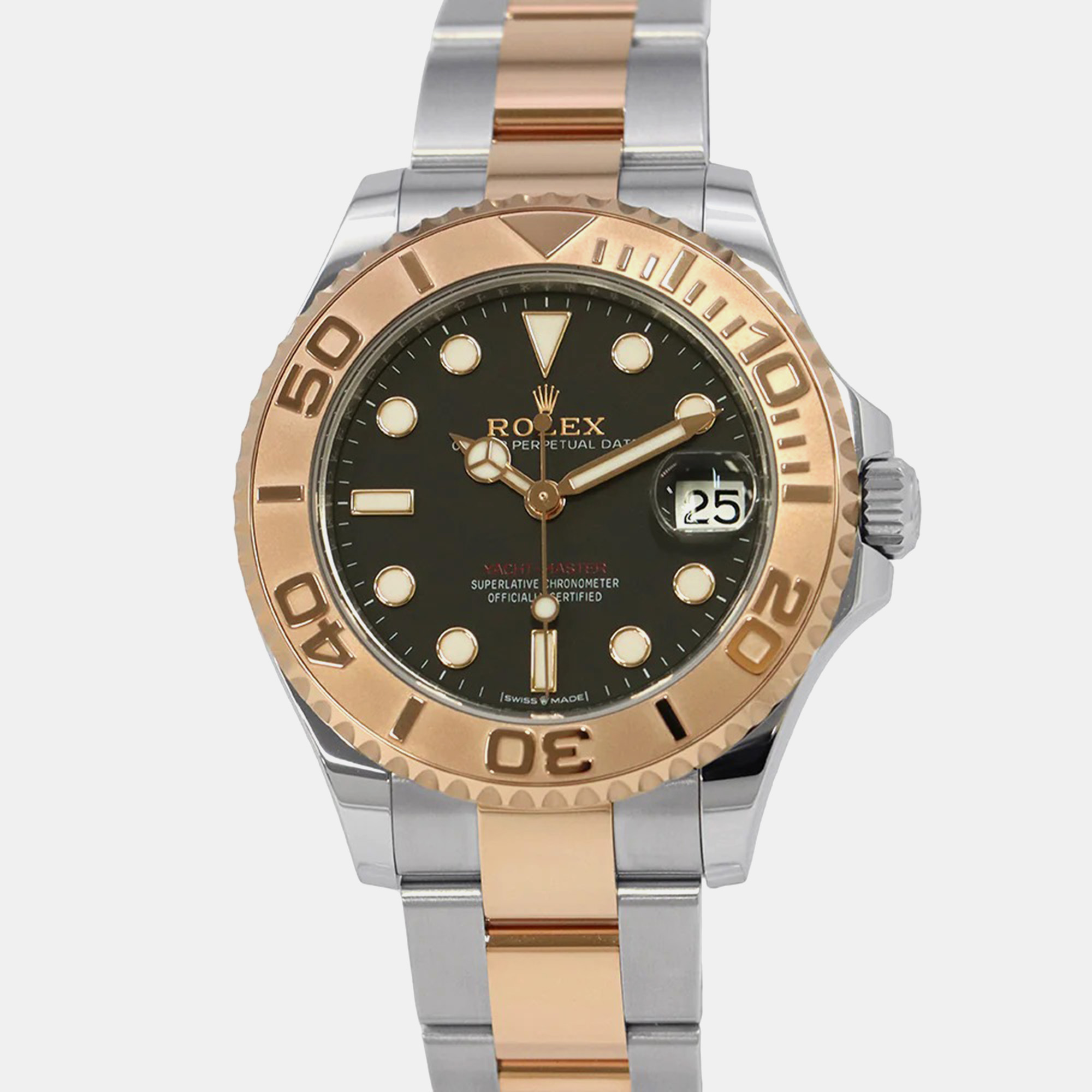 Rolex Black 18K Rose Gold Stainless Steel Yacht-Master 268621 Automatic Men's Wristwatch
Rolex Black 18K Rose Gold Stainless Steel Yacht-Master 268621 Automatic Men's Wristwatch