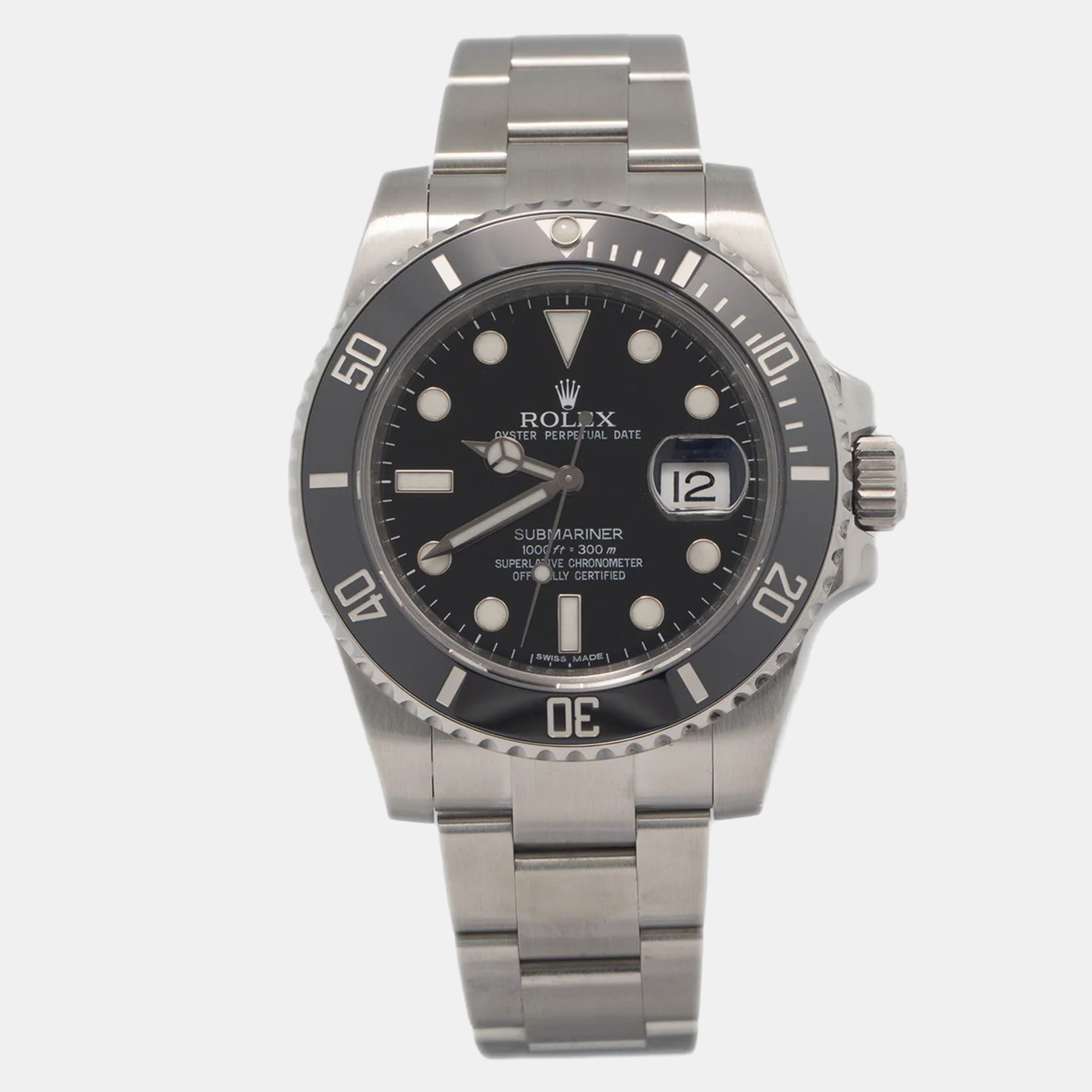 Rolex Submariner 116610LN Black Dial Stainless Steel Automatic Men's Wristwatch 40 mm
Rolex Submariner 116610LN Black Dial Stainless Steel Automatic Men's Wristwatch 40 mm