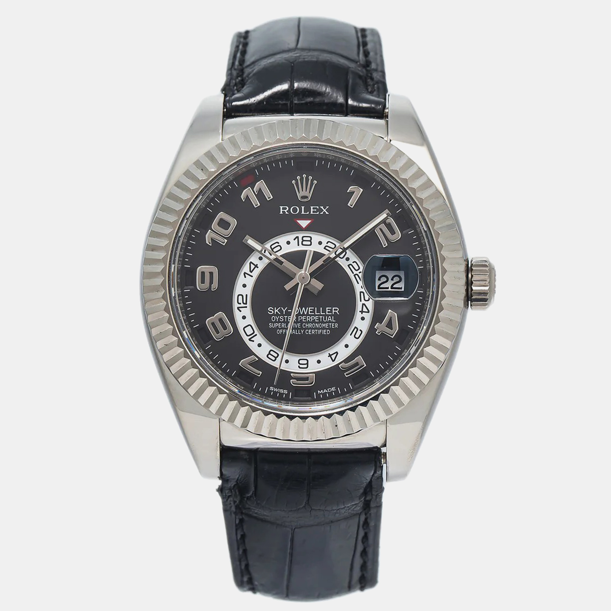 Rolex Black White Gold 326139 Sky-Dweller Automatic Men's Wristwatch
Rolex Black White Gold 326139 Sky-Dweller Automatic Men's Wristwatch