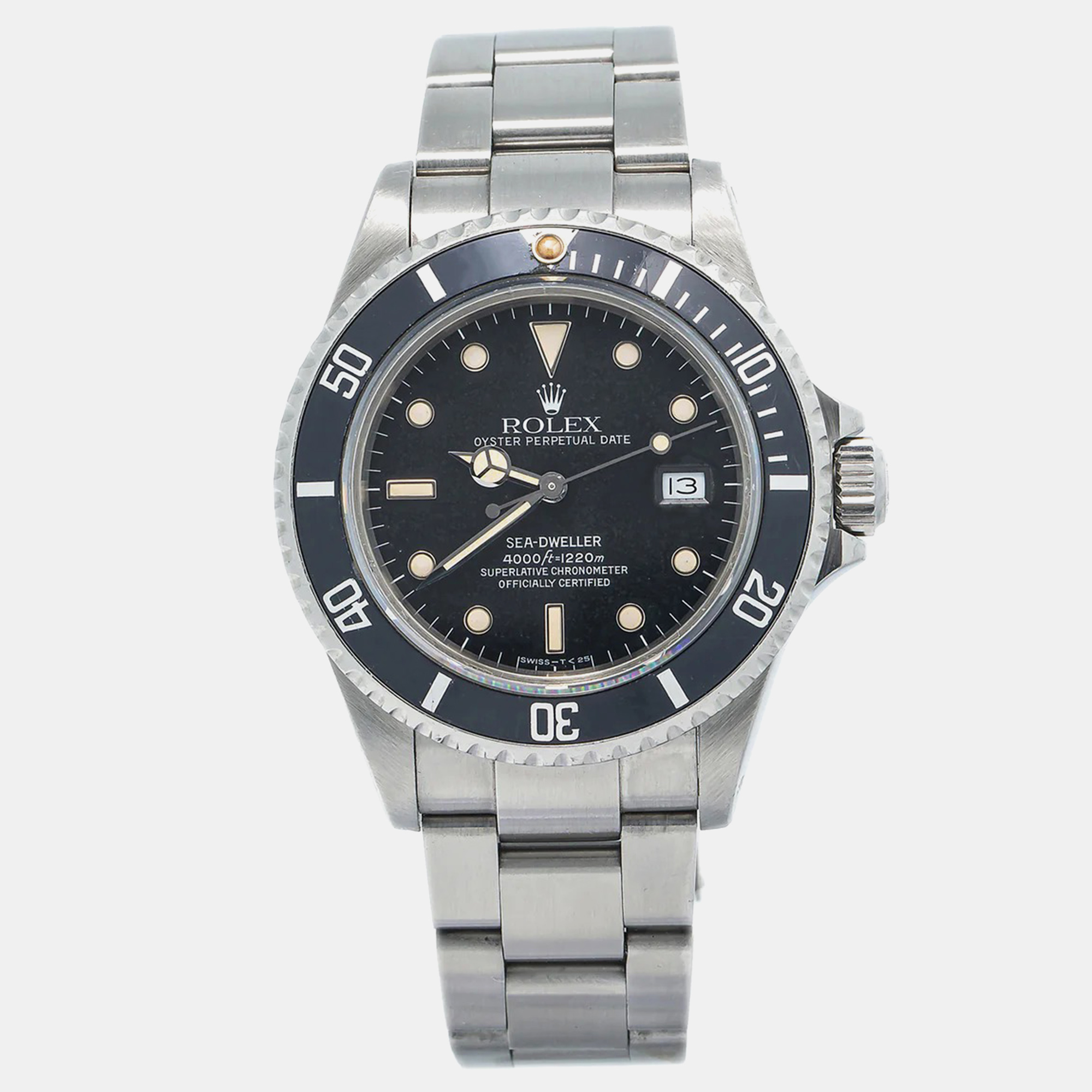 Rolex Black Stainless Steel Sea-Dweller 16660 Automatic Men's Wristwatch
Rolex Black Stainless Steel Sea-Dweller 16660 Automatic Men's Wristwatch