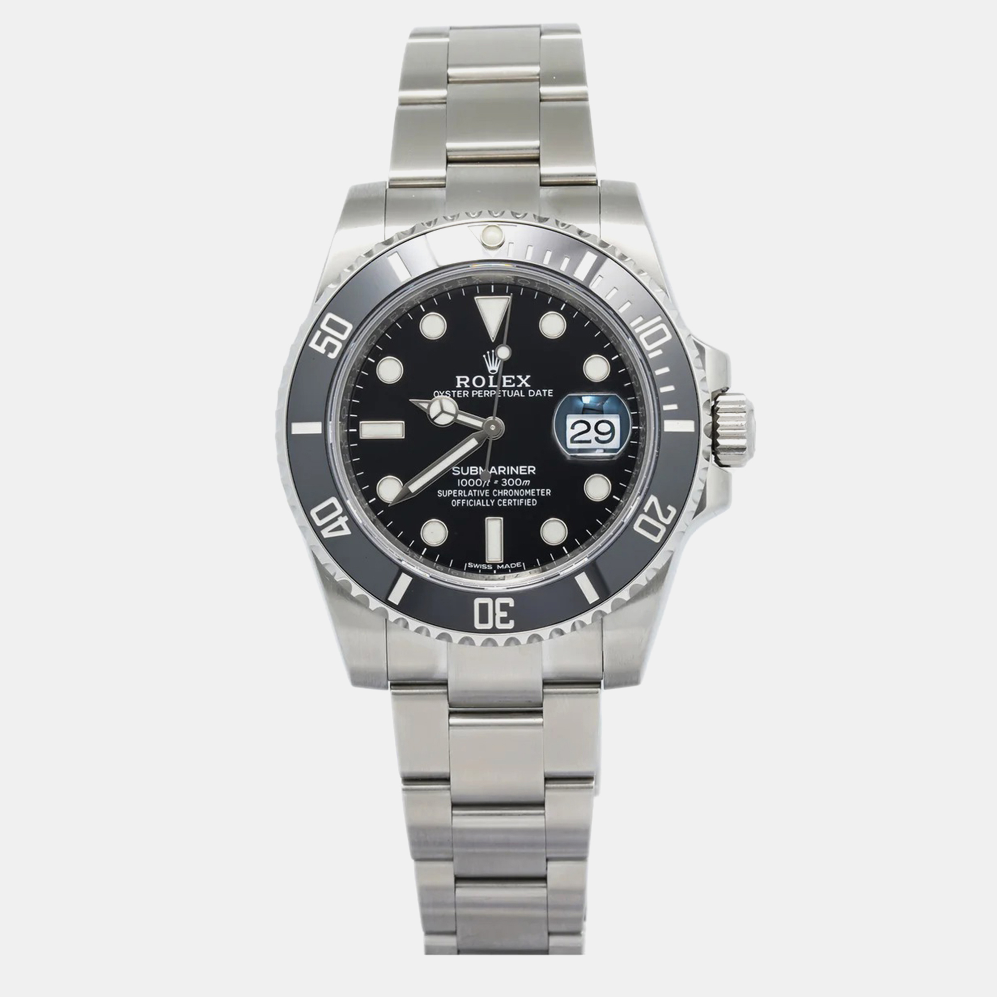 Rolex Submariner 116610LN Automatic Black Stainless Steel Men's Wristwatch 40m
Rolex Submariner 116610LN Automatic Black Stainless Steel Men's Wristwatch 40m