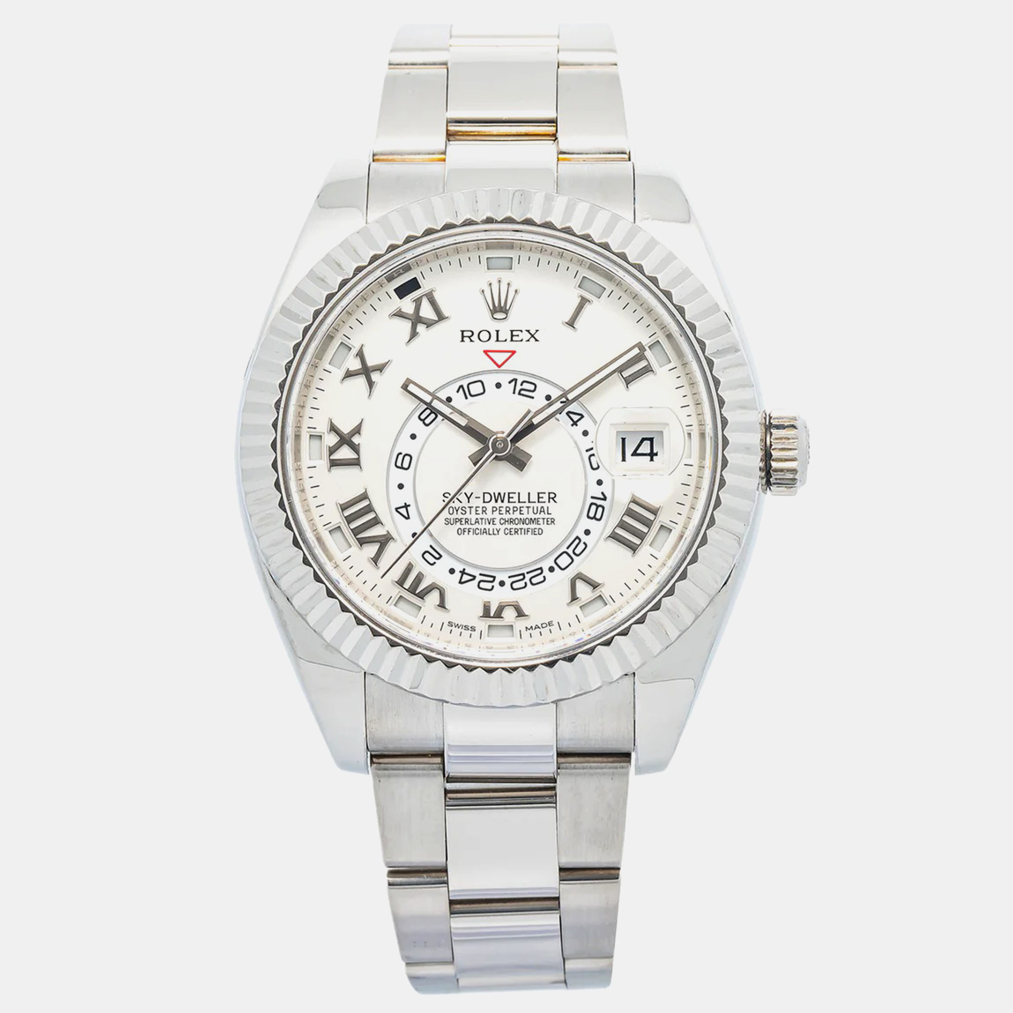 Rolex Sky-Dweller 326939 Automatic Ivory 18k White Gold Men's Wristwatch 42 mm, Cream
Rolex Sky-Dweller 326939 Automatic Ivory 18k White Gold Men's Wristwatch 42 mm, Cream