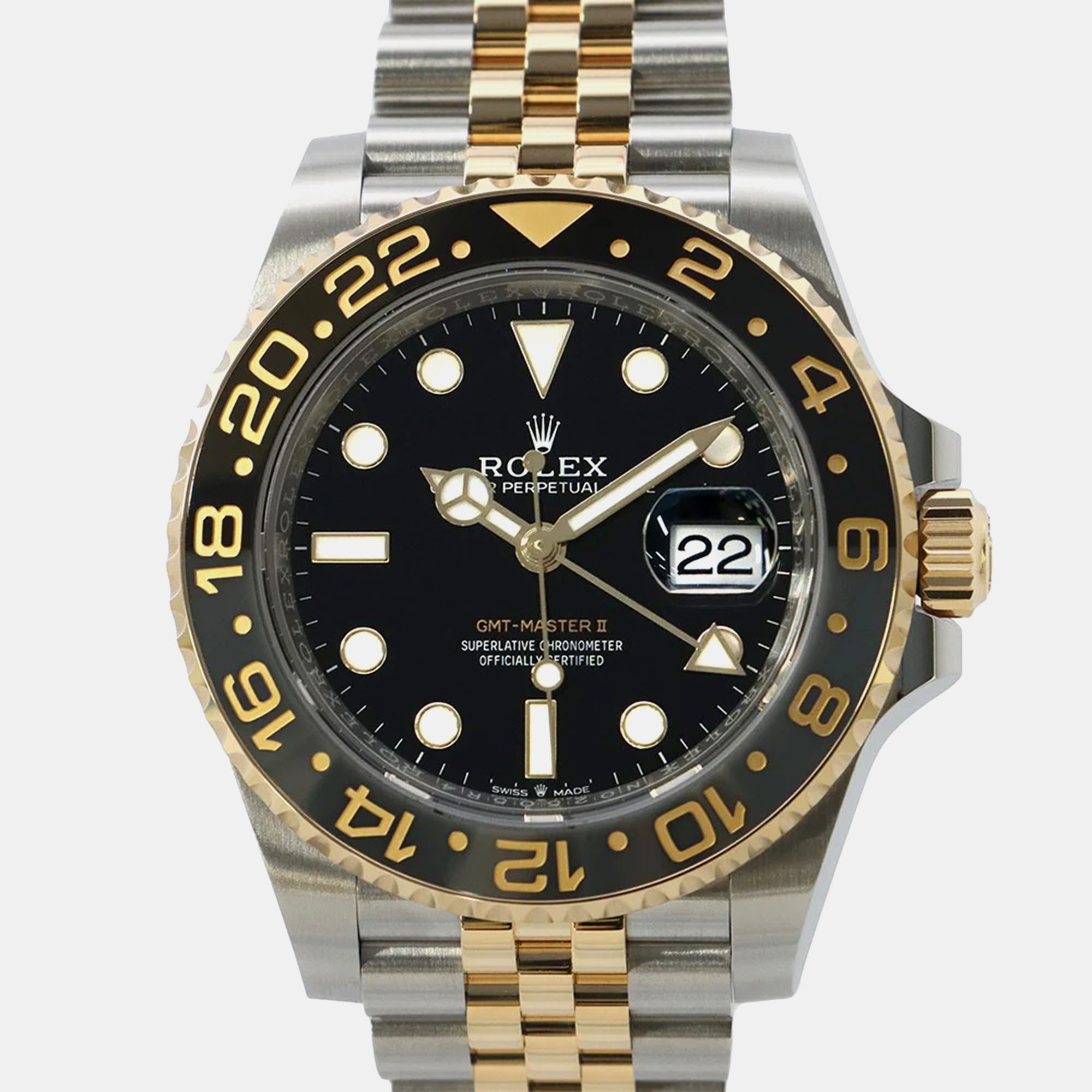 Rolex GMT-Master II 126713GRNR Automatic Black 18k Yellow Gold Stainless Steel Men's Wristwatch 40 mm
Rolex GMT-Master II 126713GRNR Automatic Black 18k Yellow Gold Stainless Steel Men's Wristwatch 40 mm