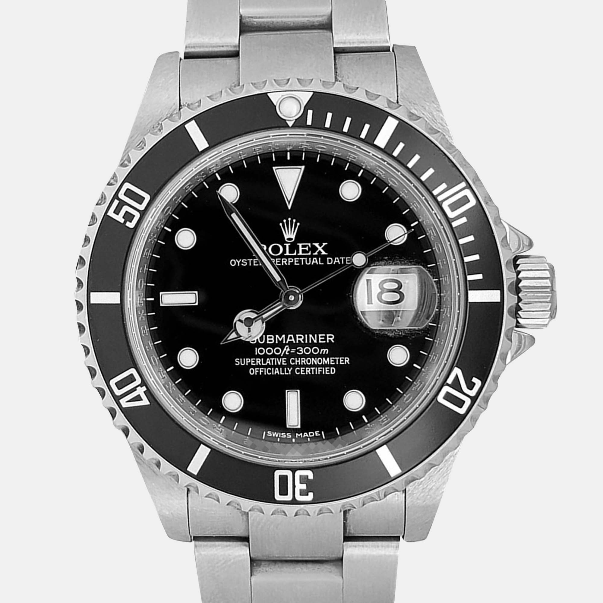 Rolex Submariner Date Ref. 16610 Stainless Steel 40mm Black Dial