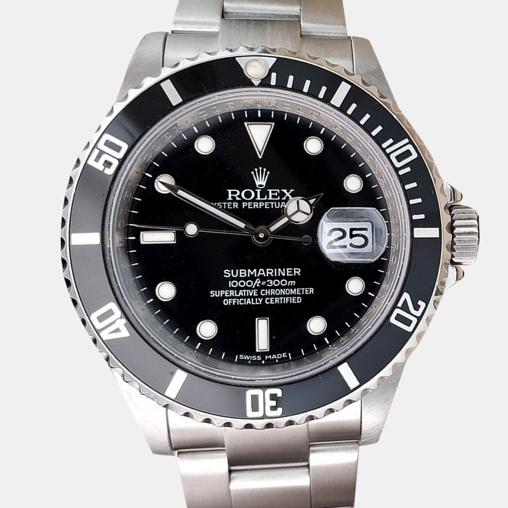 Rolex Submariner Date Ref. 16610 Stainless Steel Black Dial 40mm Automatic