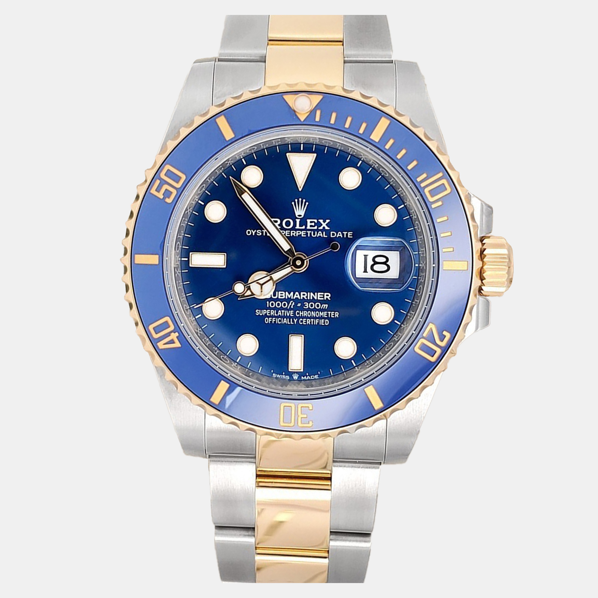 Rolex Submariner Date 126613LB Blue Dial 41mm 18k Yellow Gold and Stainless Steel