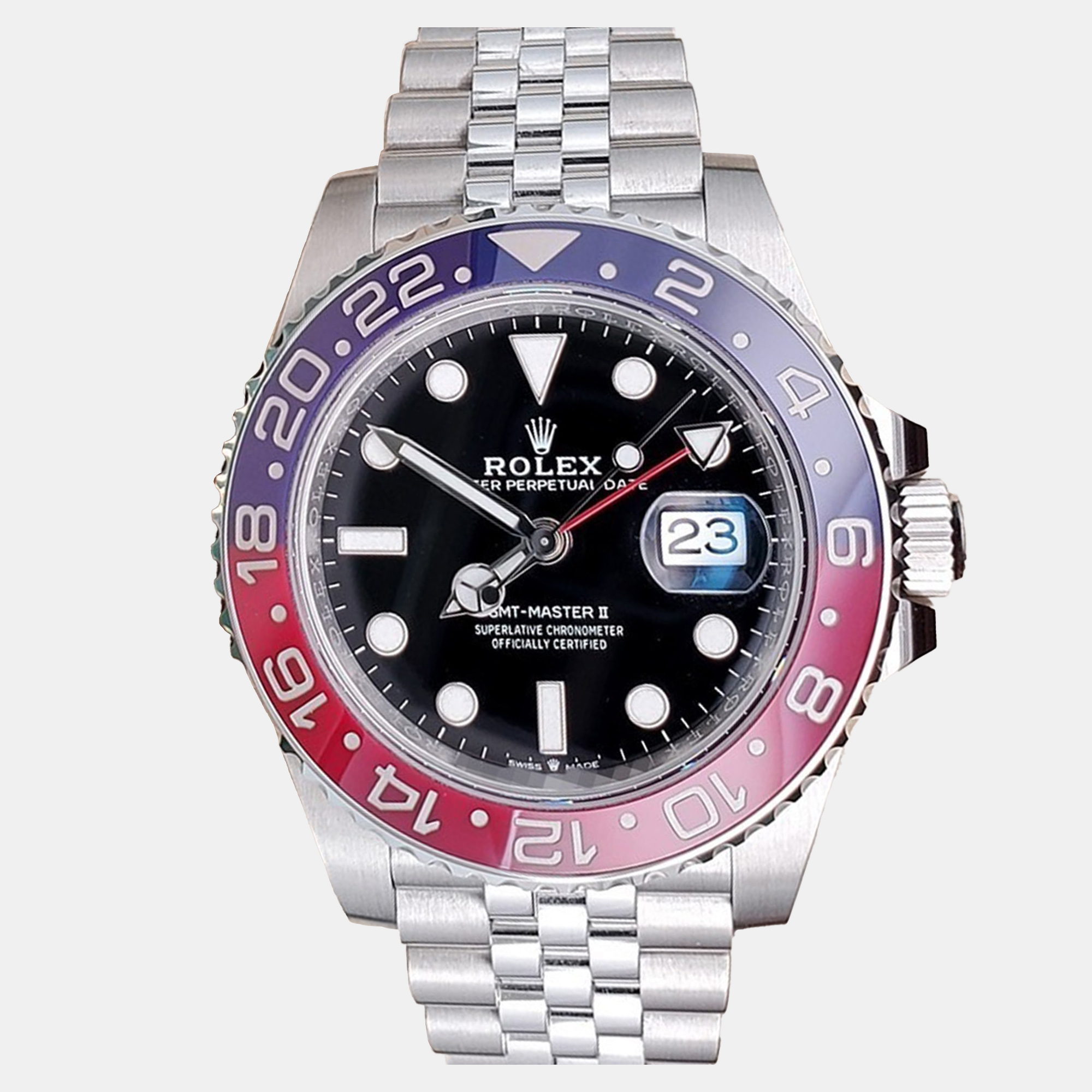 Rolex GMT-Master II 126710BLRO ‘Pepsi’ on Jubilee Bracelet
