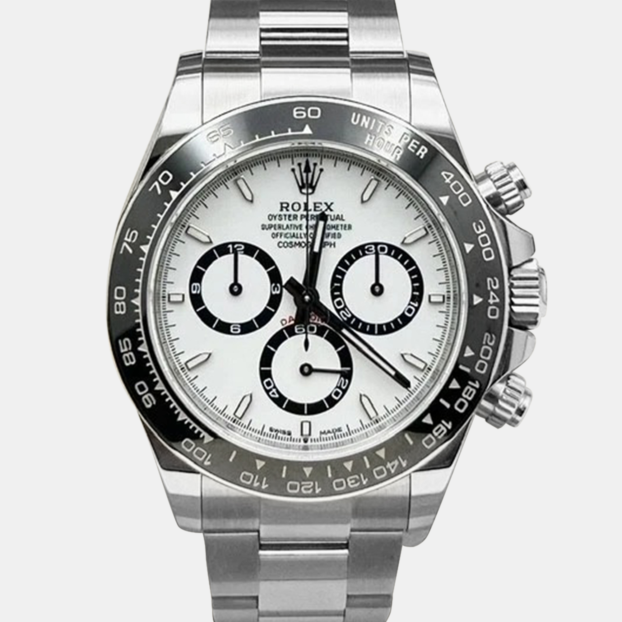 Rolex Cosmograph Daytona 126500LN Automatic White Stainless Steel Men's Wristwatch 40 mm 
Rolex Cosmograph Daytona 126500LN Automatic White Stainless Steel Men's Wristwatch 40 mm