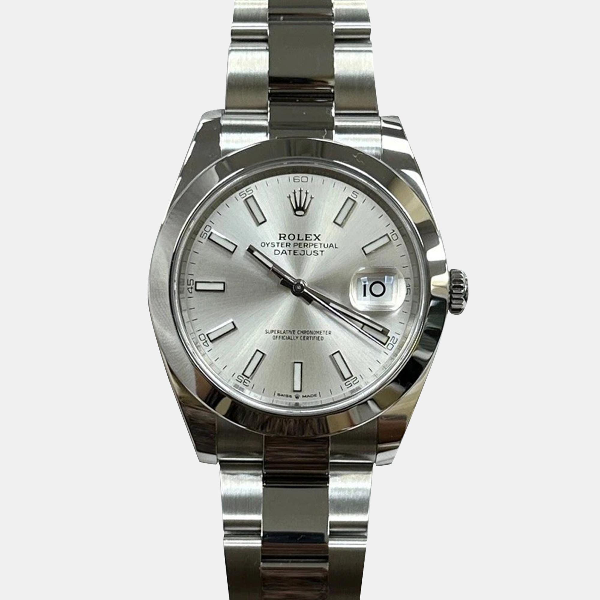 Rolex Datejust 126300 Automatic Silver Stainless Steel Men's Wristwatch 41 mm
Rolex Datejust 126300 Automatic Silver Stainless Steel Men's Wristwatch 41 mm