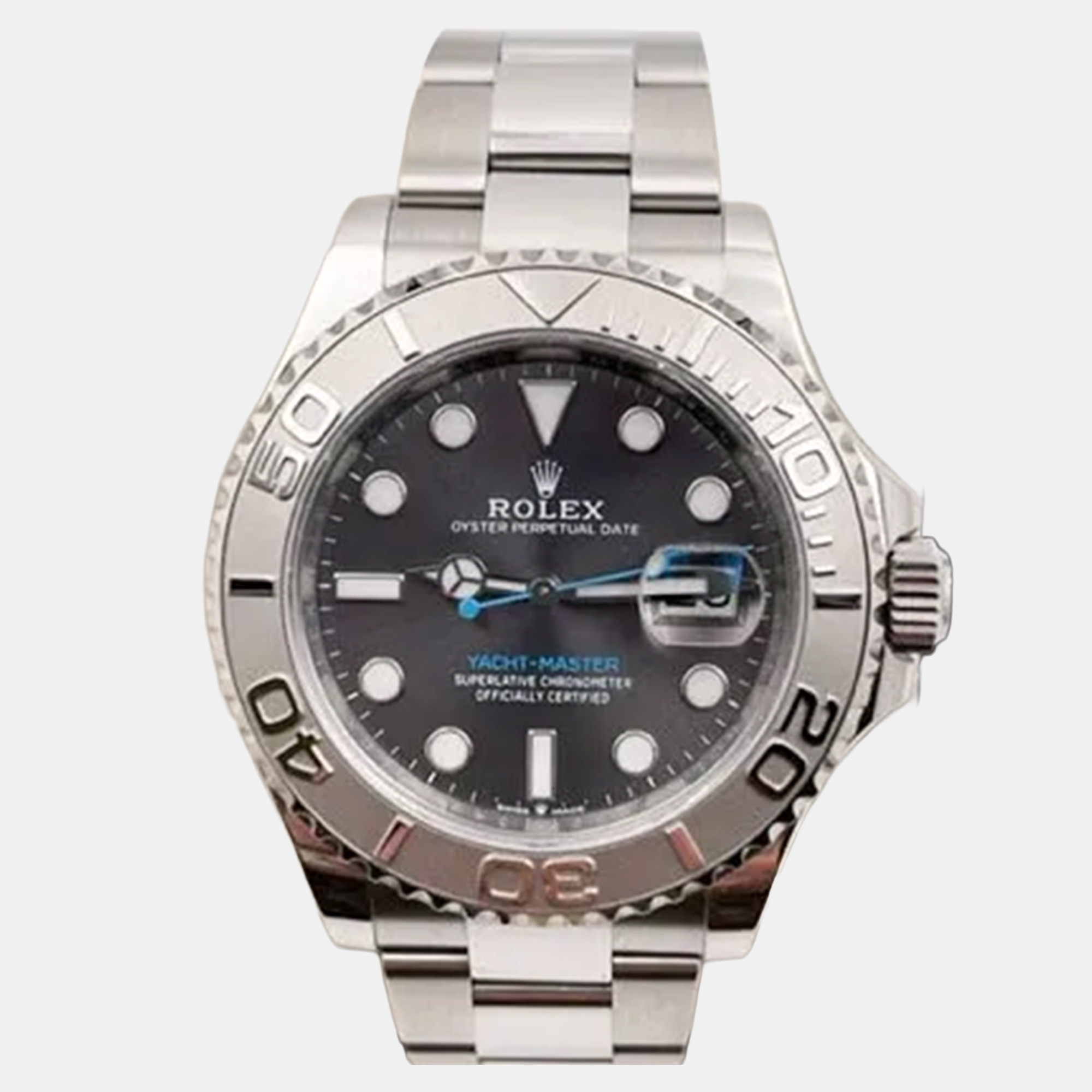 Rolex Yacht Master 126622 Automatic Rhodium Platinum Stainless Steel Men's Wristwatch 40 mm, Grey 
Rolex Yacht Master 126622 Automatic Rhodium Platinum Stainless Steel Men's Wristwatch 40 mm, Grey