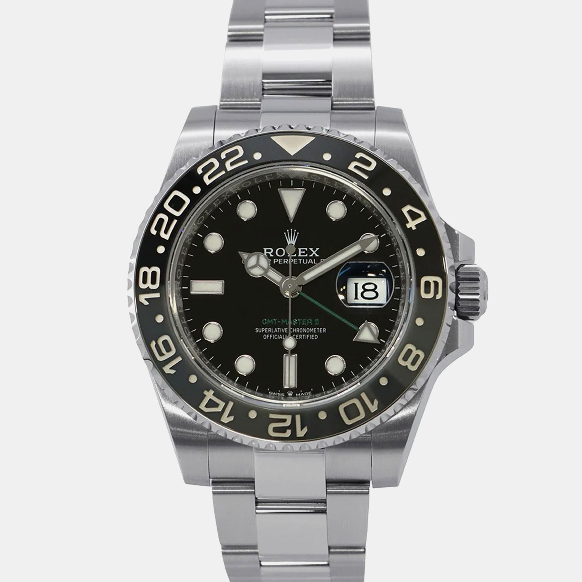Rolex GMT-Master II 126710GRNR Automatic Black Stainless Steel Men's Wristwatch 40 mm
Rolex GMT-Master II 126710GRNR Automatic Black Stainless Steel Men's Wristwatch 40 mm