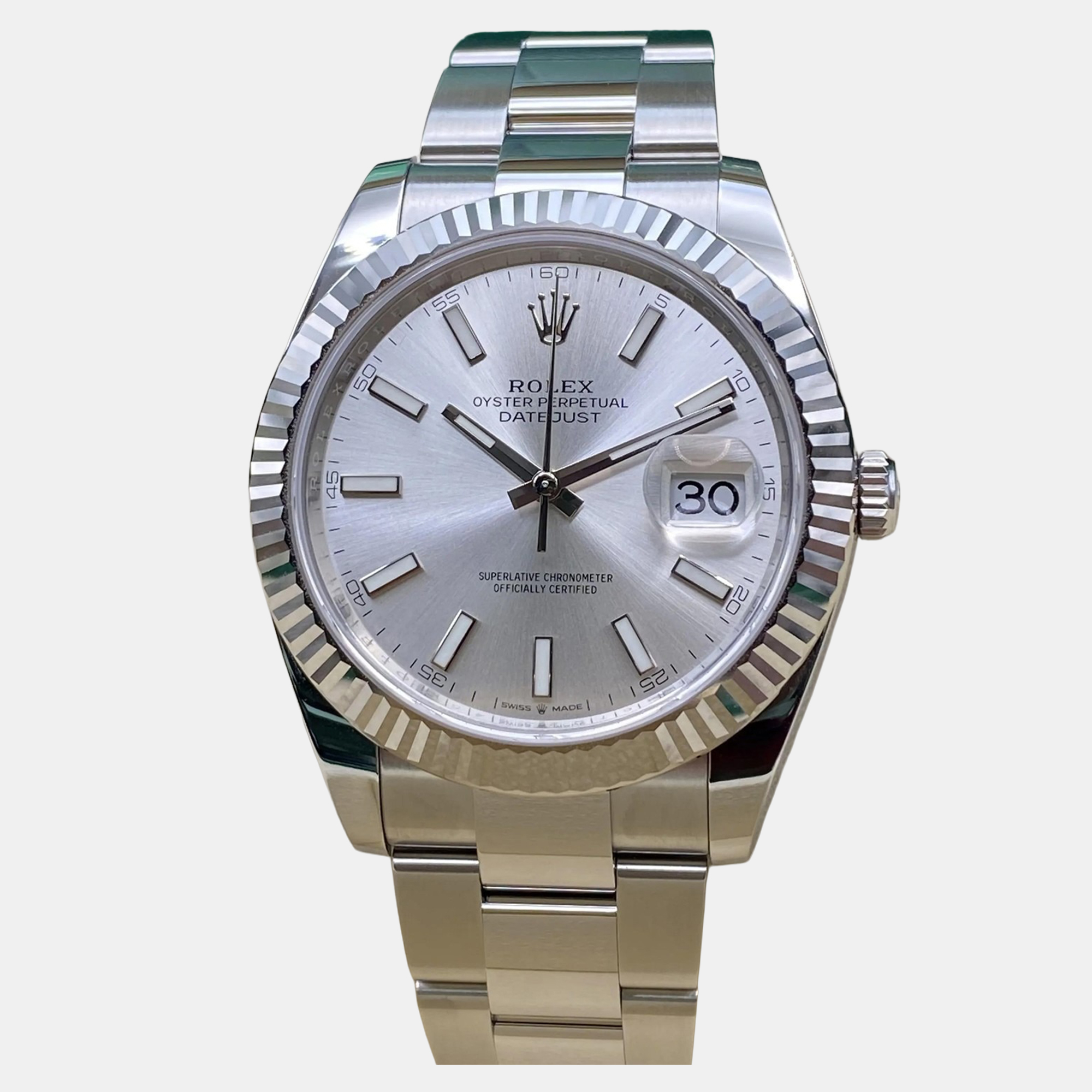 Rolex Datejust 41 126334 Automatic Silver Dial 18k White Gold Stainless Steel Men's Wristwatch
Rolex Datejust 41 126334 Automatic Silver Dial 18k White Gold Stainless Steel Men's Wristwatch