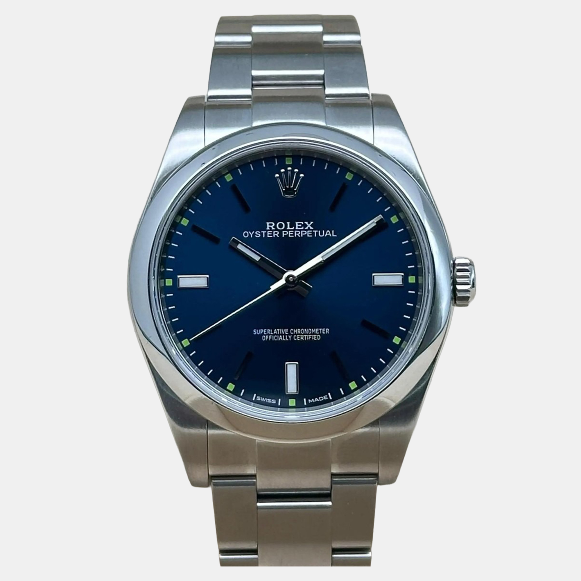 Rolex Oyster Perpetual 114300 Automatic Blue Dial Stainless Steel Men's Wristwatch 39 mm
Rolex Oyster Perpetual 114300 Automatic Blue Dial Stainless Steel Men's Wristwatch 39 mm