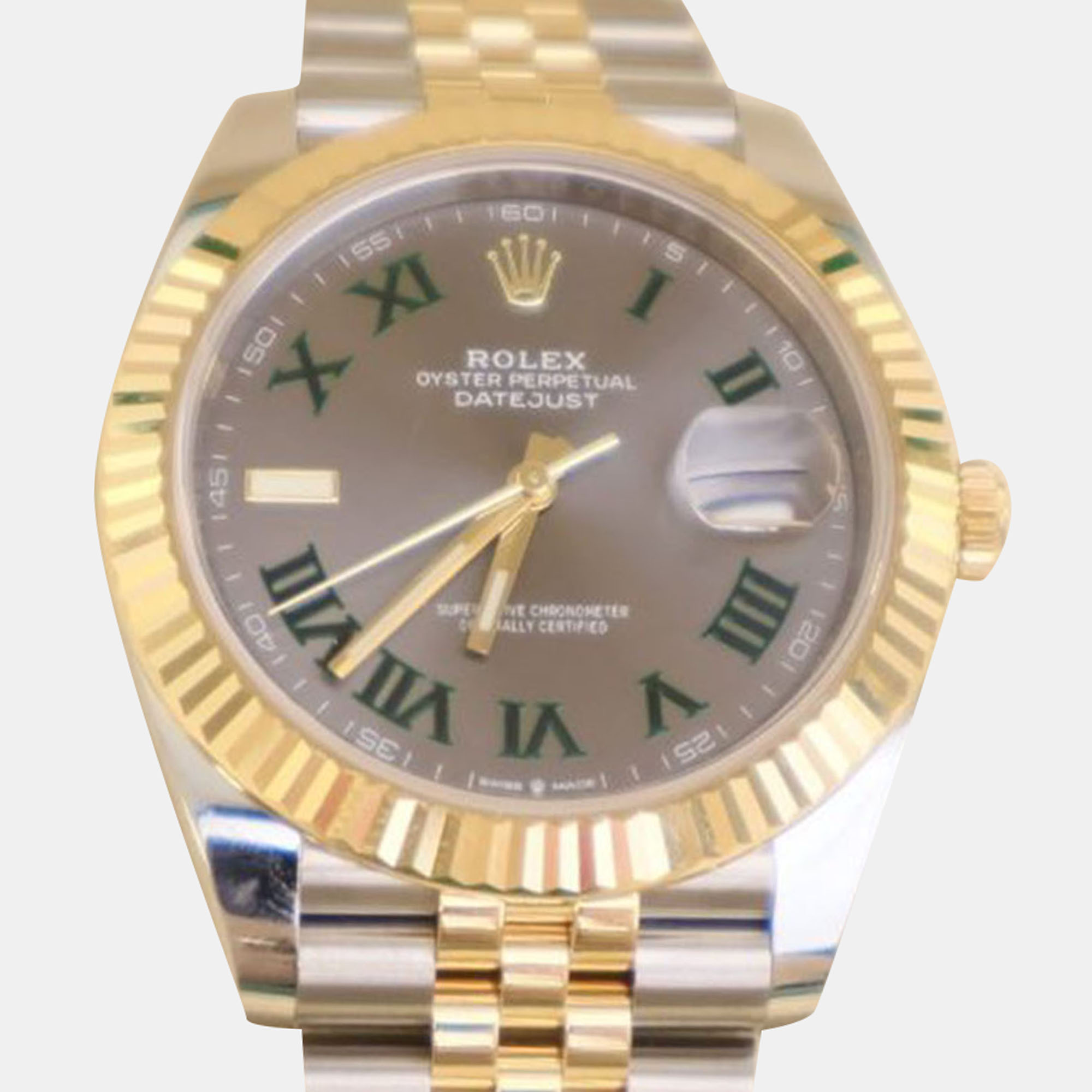 Rolex Datejust 126333 Automatic Grey 18k Yellow Gold Stainless Steel Men's Wristwatch 41 mm
Rolex Datejust 126333 Automatic Grey 18k Yellow Gold Stainless Steel Men's Wristwatch 41 mm