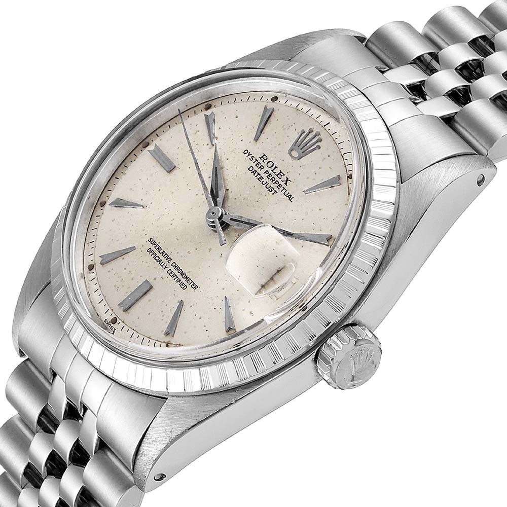 Rolex Silver 18K White Gold And Stainless Steel Datejust 1601 Automatic Men's Wristwatch 36 MM
Rolex Silver 18K White Gold And Stainless Steel Datejust 1601 Automatic Men's Wristwatch 36 MM