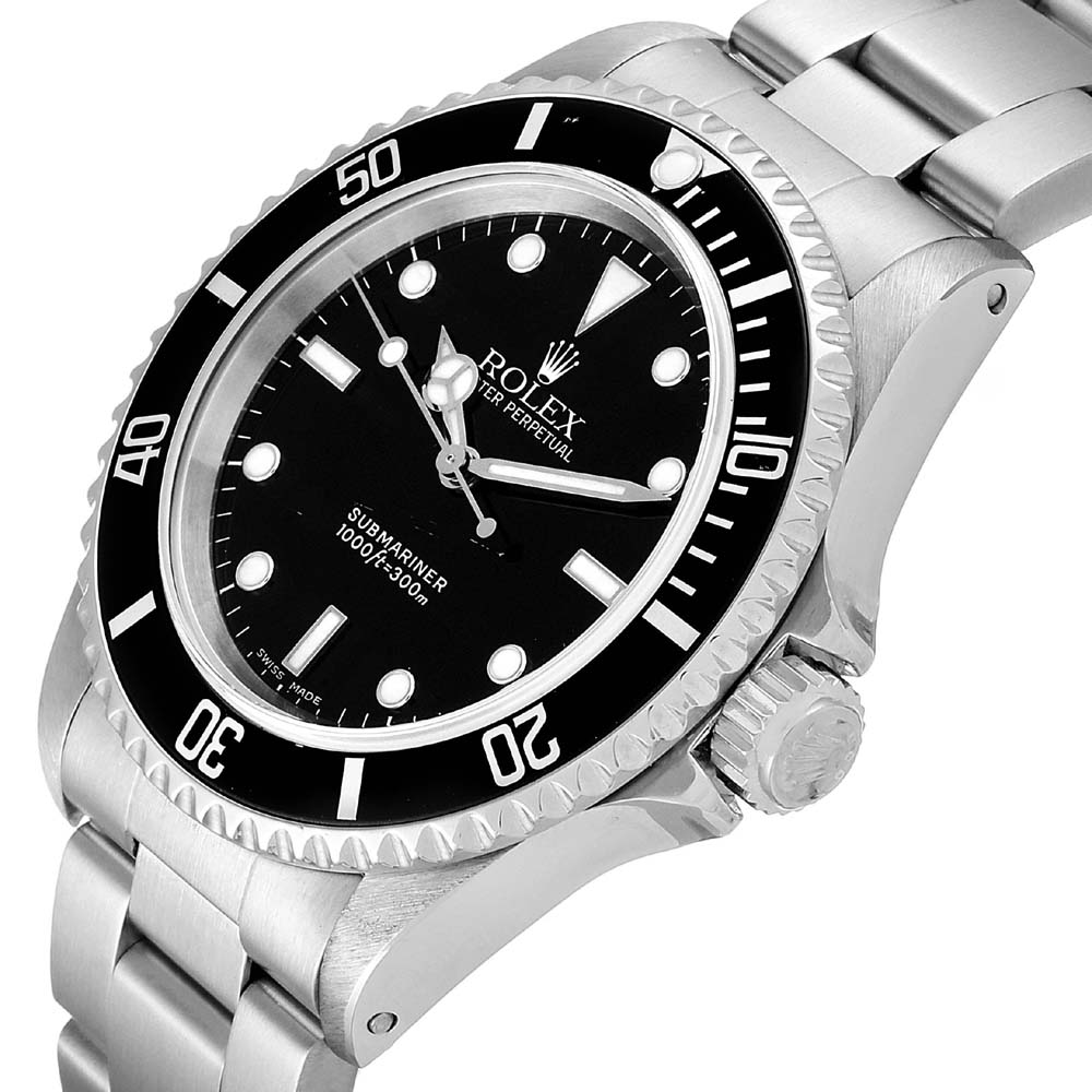 Rolex Black Stainless Steel Submariner 14060 Automatic Men's Wristwatch 40 MM
Rolex Black Stainless Steel Submariner 14060 Automatic Men's Wristwatch 40 MM