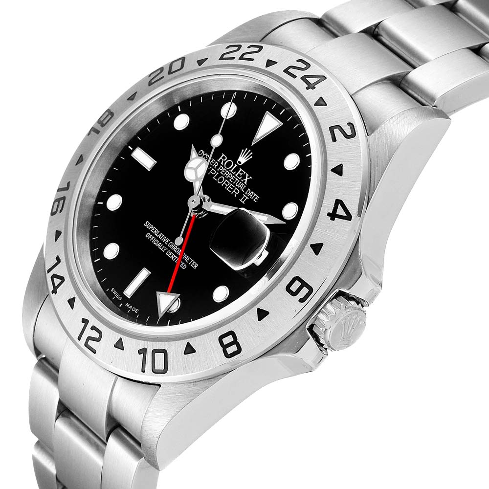 Rolex Black Stainless Steel Explorer II Automatic 16570 Men's Wristwatch 40 MM
Rolex Black Stainless Steel Explorer II Automatic 16570 Men's Wristwatch 40 MM