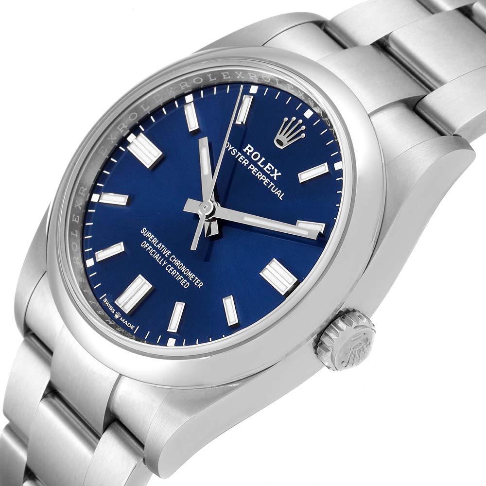Rolex Blue Stainless Steel Oyster Perpetual 126000 Men's Wristwatch 36 MM
Rolex Blue Stainless Steel Oyster Perpetual 126000 Men's Wristwatch 36 MM