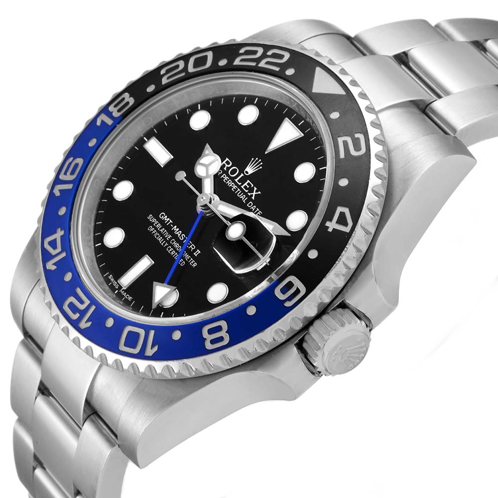 Rolex Black Stainless Steel GMT Master II 116710 Men's Wristwatch 40 MM
Rolex Black Stainless Steel GMT Master II 116710 Men's Wristwatch 40 MM