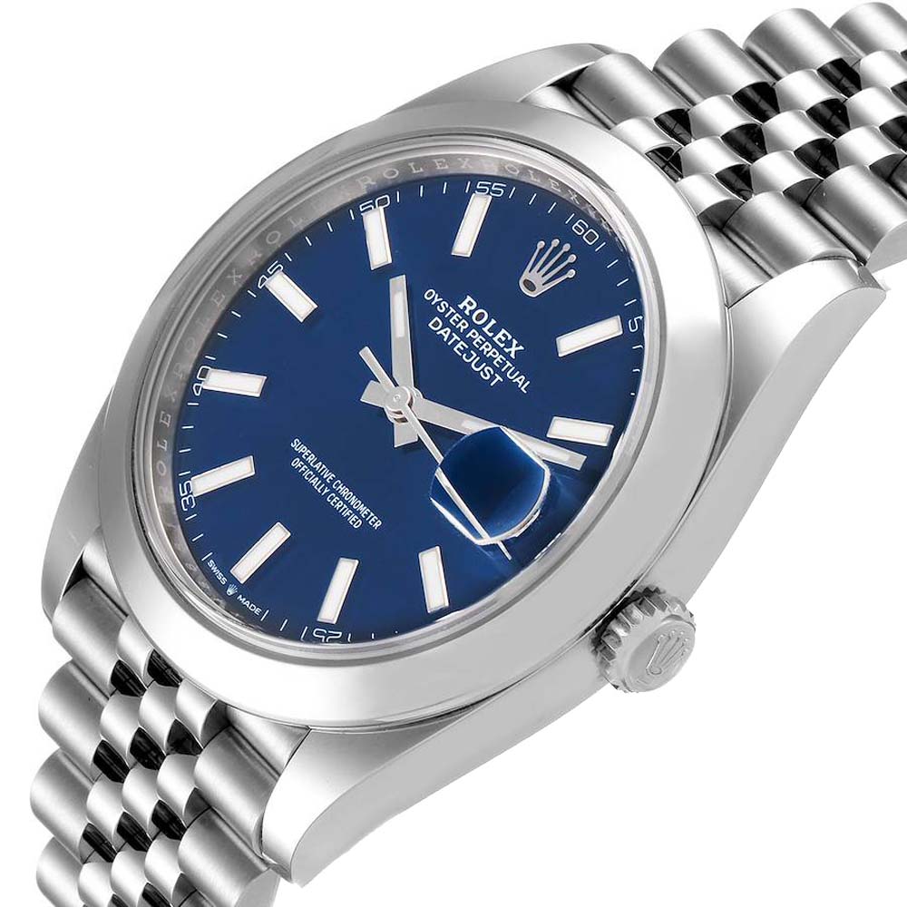 Rolex Blue Stainless Steel Datejust 126300 Automatic Men's Wristwatch 41 MM
Rolex Blue Stainless Steel Datejust 126300 Automatic Men's Wristwatch 41 MM