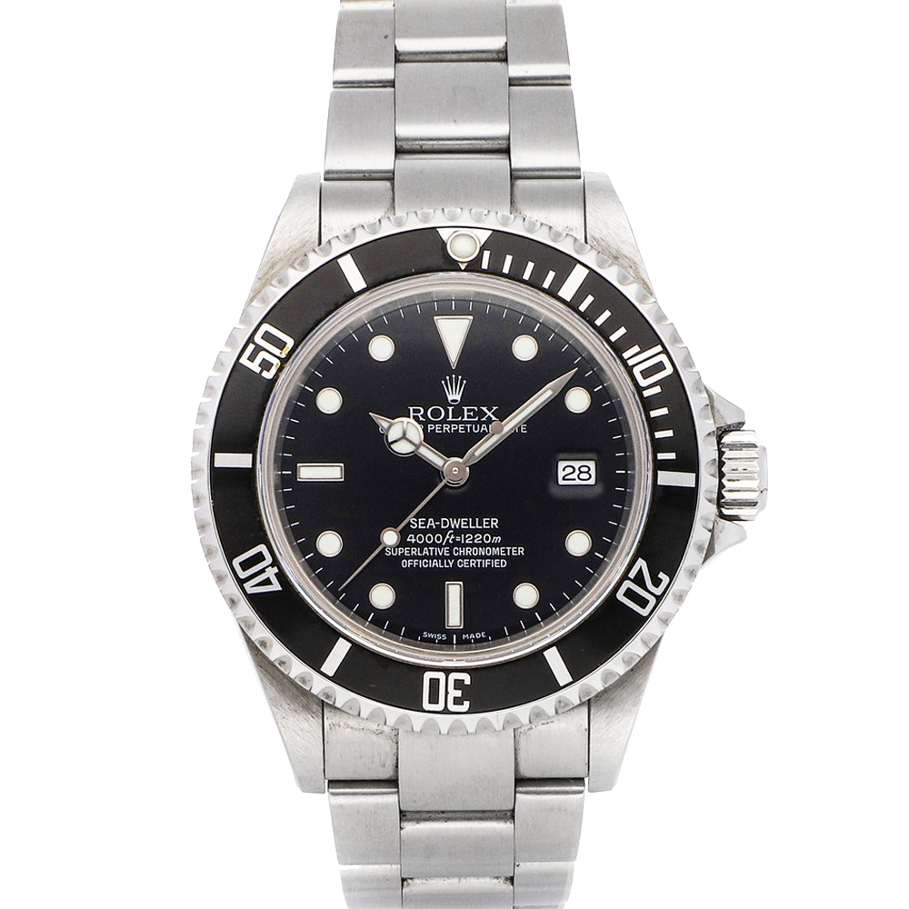 Rolex Black Stainless Steel Sea-Dweller 4000 116600 Men's Wristwatch 40 MM