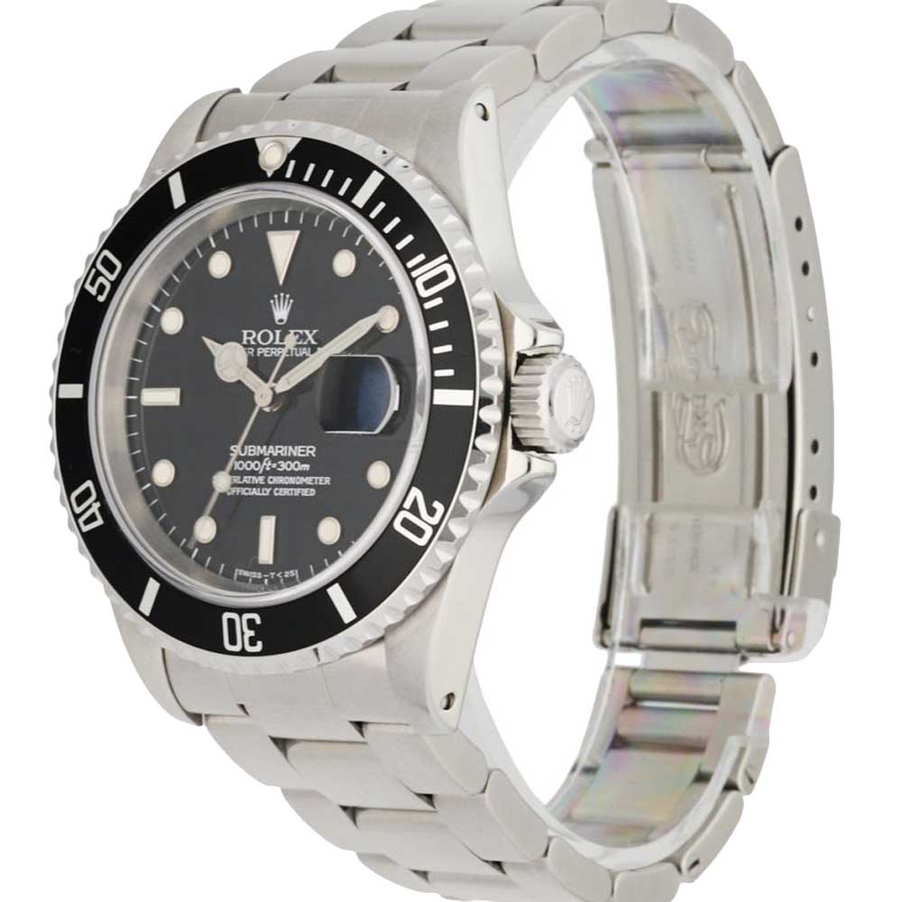 Rolex Black Stainless Steel Submariner Date 16610 Men's Wristwatch 40 MM
Rolex Black Stainless Steel Submariner Date 16610 Men's Wristwatch 40 MM