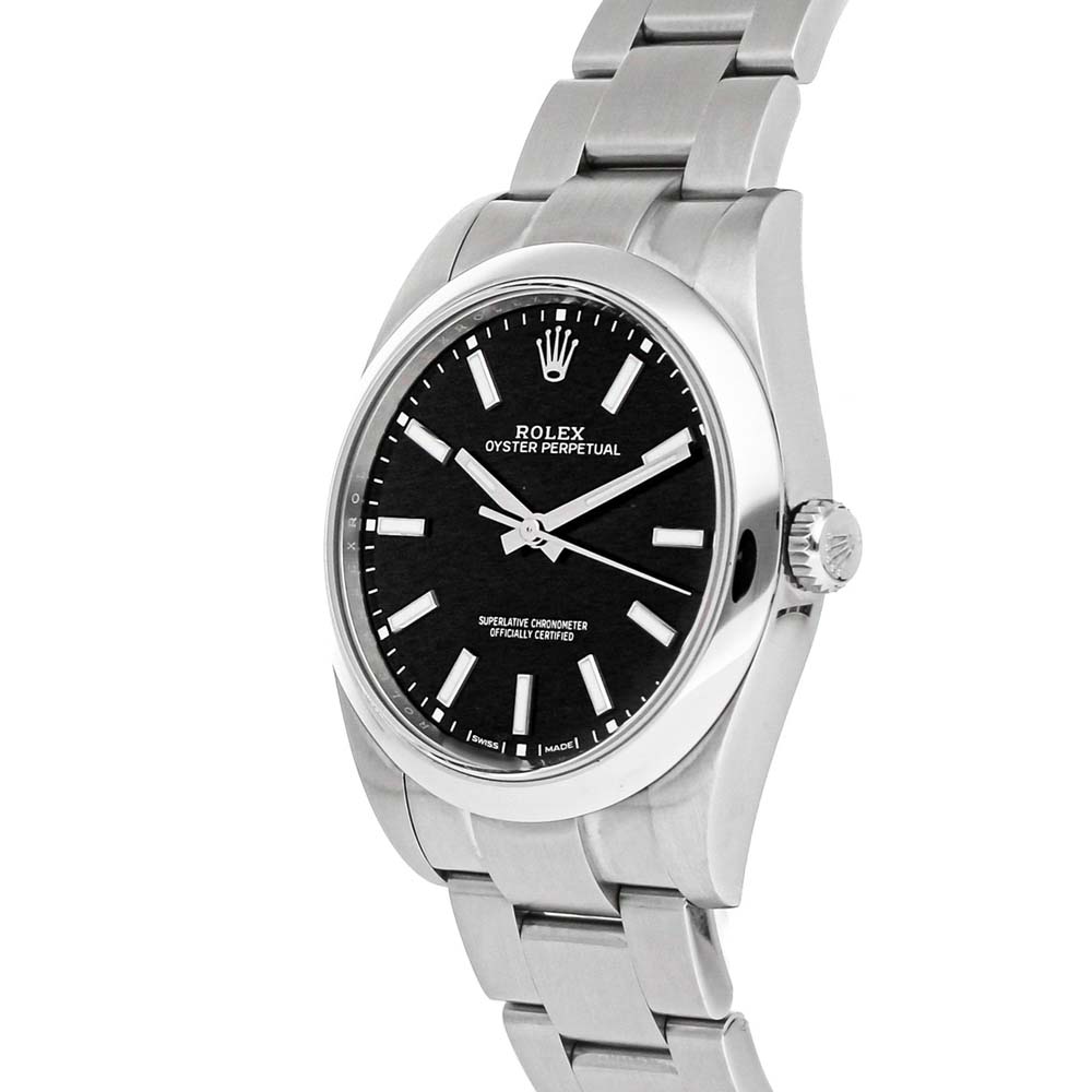 Rolex Black Stainless Steel Oyster Perpetual 114300 Men's Wristwatch 39 MM
Rolex Black Stainless Steel Oyster Perpetual 114300 Men's Wristwatch 39 MM