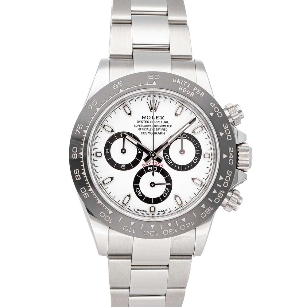 Rolex White Stainless Steel Cosmograph Daytona 116500LN Men's Wristwatch 40 MM