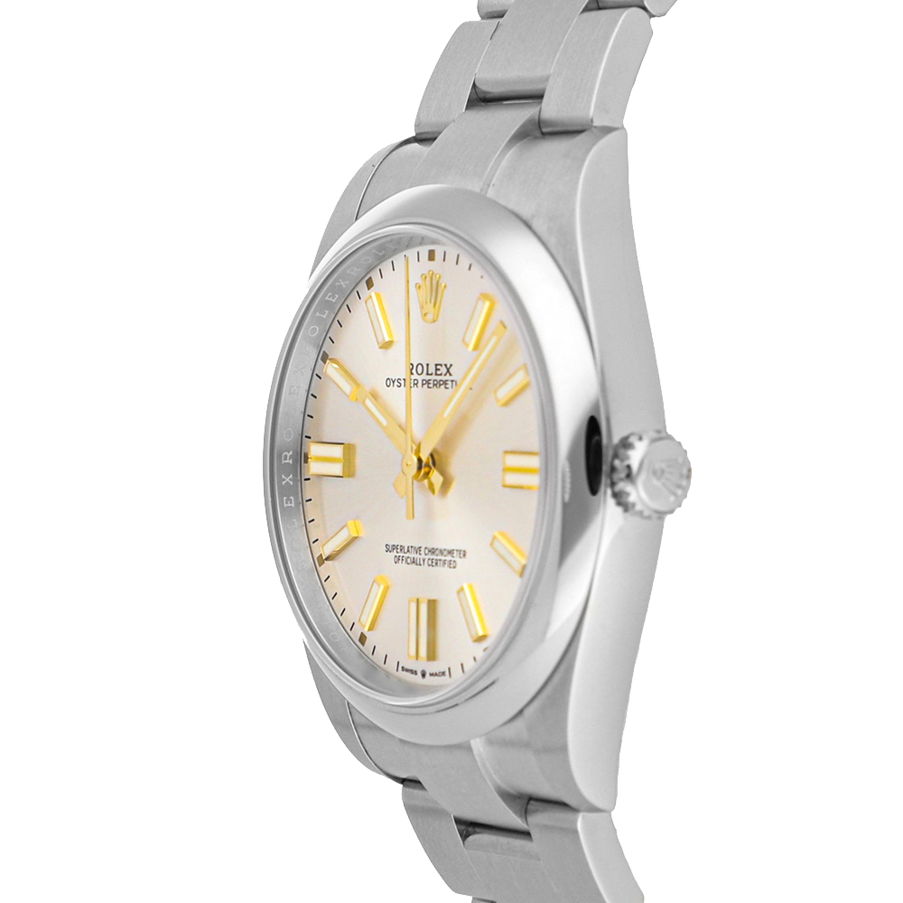 Rolex Silver Stainless Steel Oyster Perpetual 124300 Men's Wristwatch 41 MM 
Rolex Silver Stainless Steel Oyster Perpetual 124300 Men's Wristwatch 41 MM