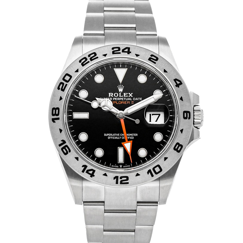 Rolex Black Stainless Steel Explorer II 226570 Men's Wristwatch 42 MM