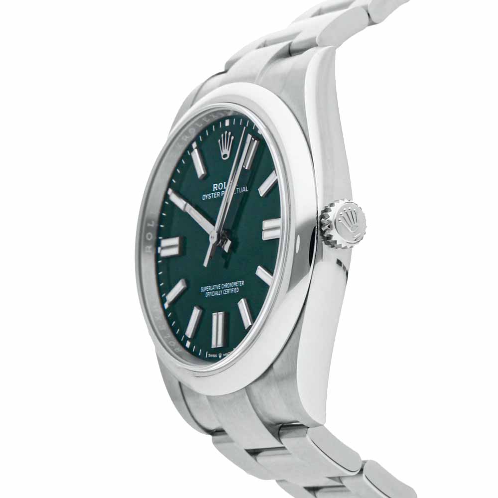 Rolex Green Stainless Steel Oyster Perpetual 124300 Men's Wristwatch 41 MM
Rolex Green Stainless Steel Oyster Perpetual 124300 Men's Wristwatch 41 MM