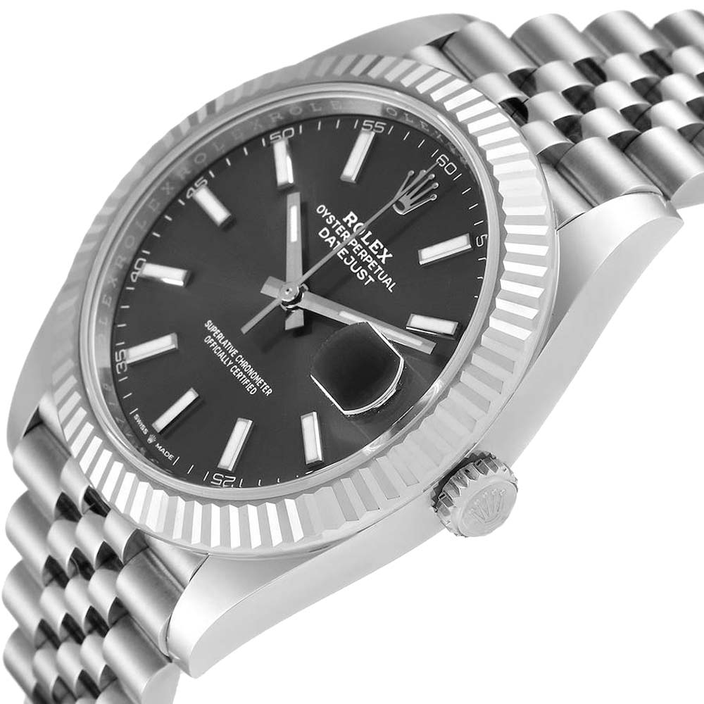Rolex Grey 18K White Gold And Stainless Steel Datejust 126334 Men's Wristwatch 41 MM
Rolex Grey 18K White Gold And Stainless Steel Datejust 126334 Men's Wristwatch 41 MM