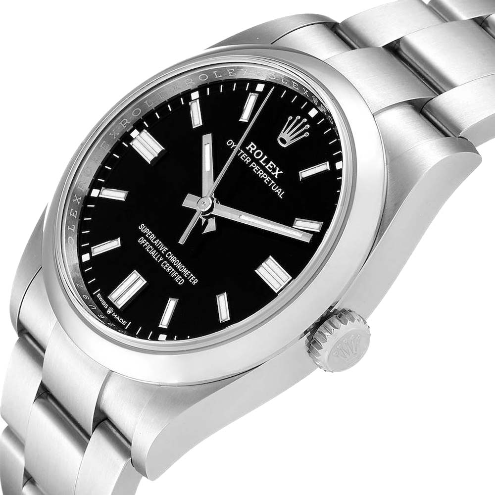 Rolex Black Stainless Steel Oyster Perpetual 126000 Men's Wristwatch 36 MM
Rolex Black Stainless Steel Oyster Perpetual 126000 Men's Wristwatch 36 MM