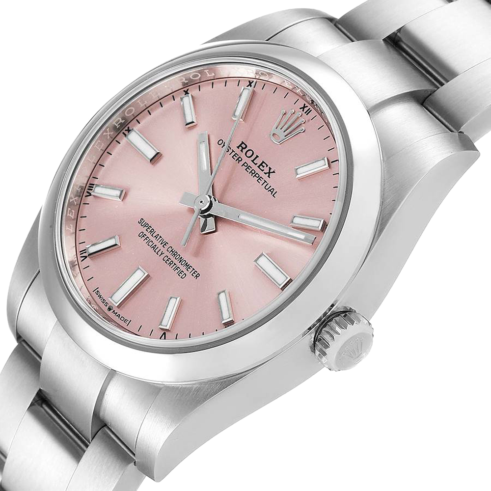 Rolex Pink Stainless Steel Oyster Perpetual 124200 Men's Wristwatch 34 MM
Rolex Pink Stainless Steel Oyster Perpetual 124200 Men's Wristwatch 34 MM